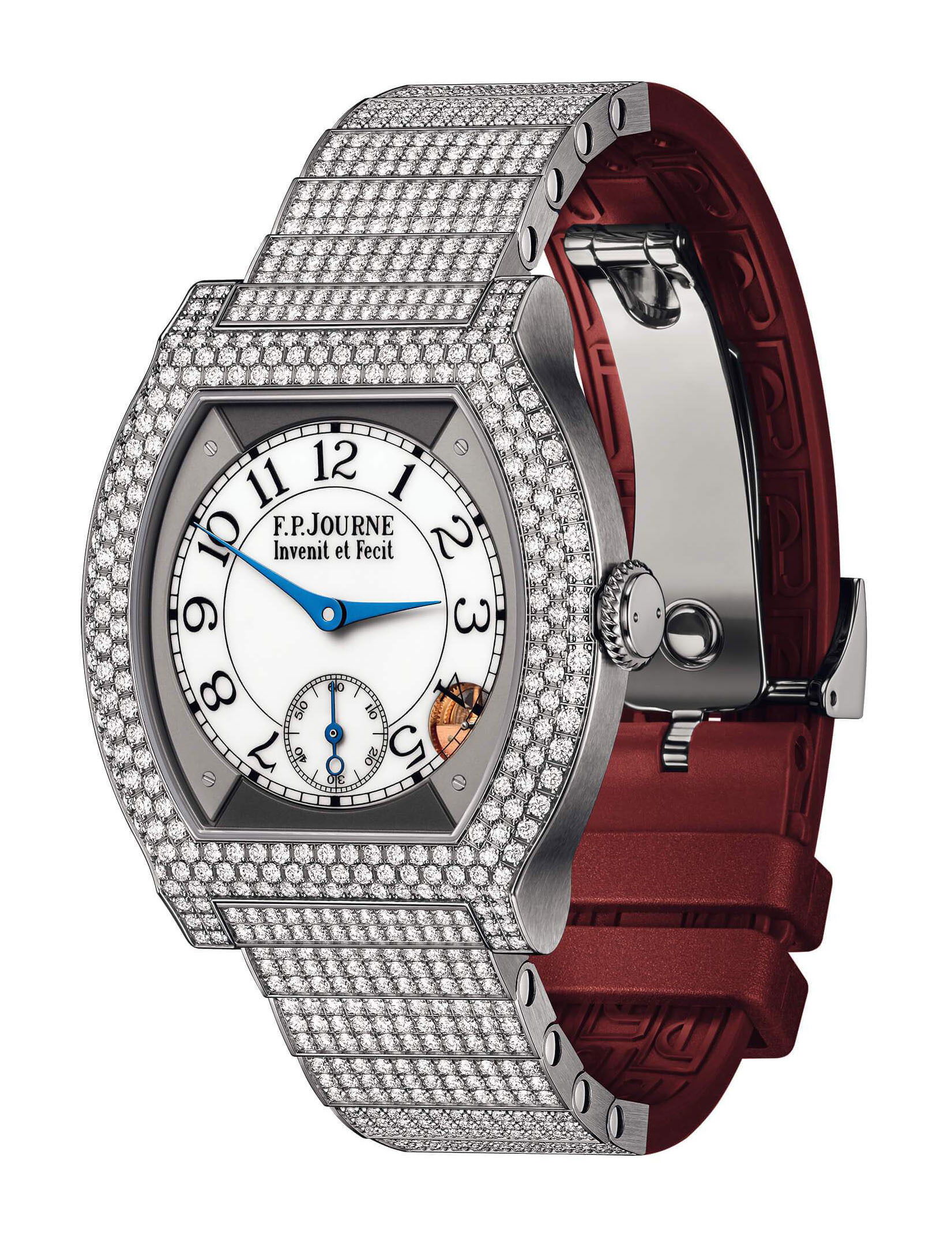 F.P.Journe élégante 40 Titanium 12 Rows of Diamonds with Set Bracelet watch