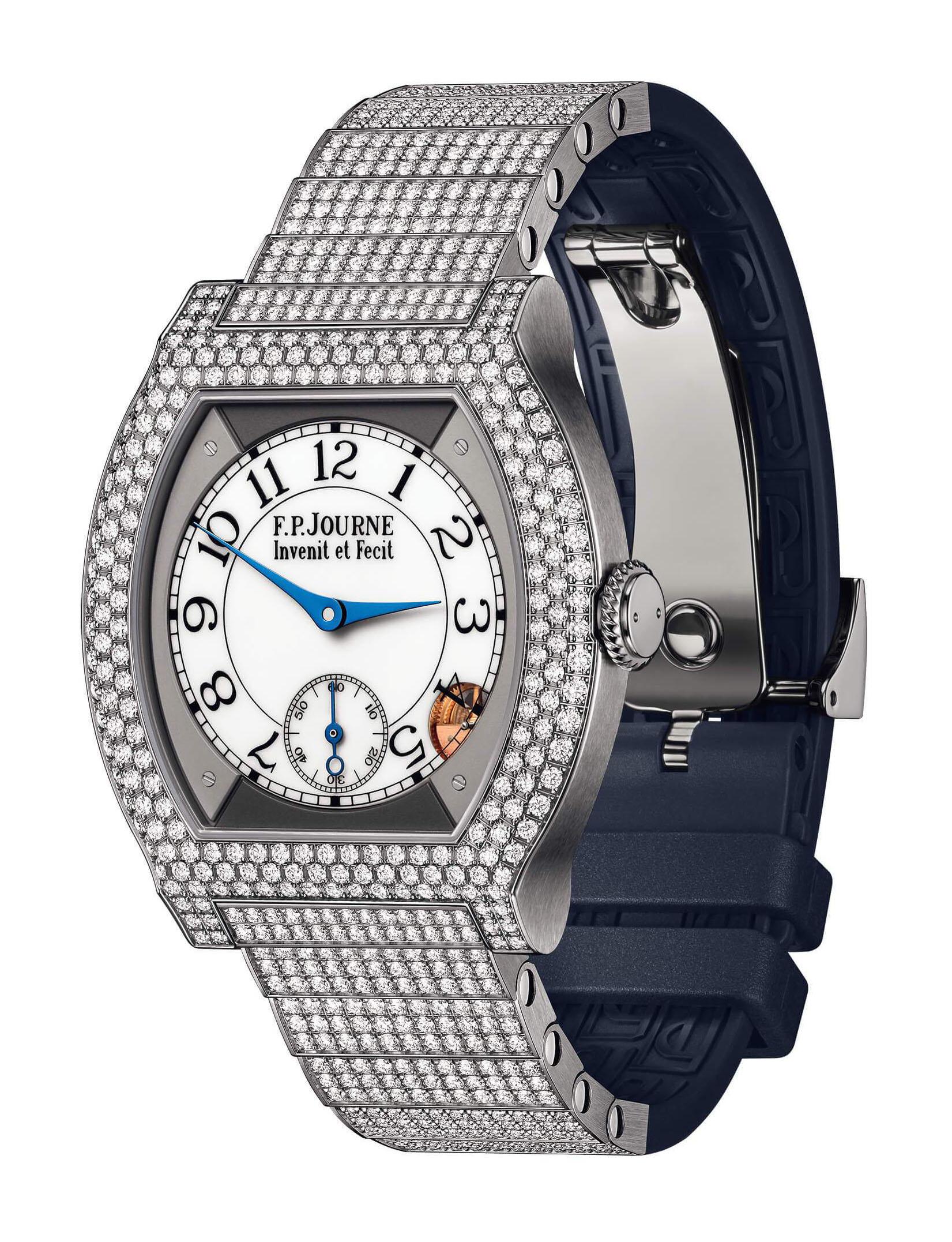 F.P.Journe élégante 40 Titanium 12 Rows of Diamonds with Set Bracelet watch