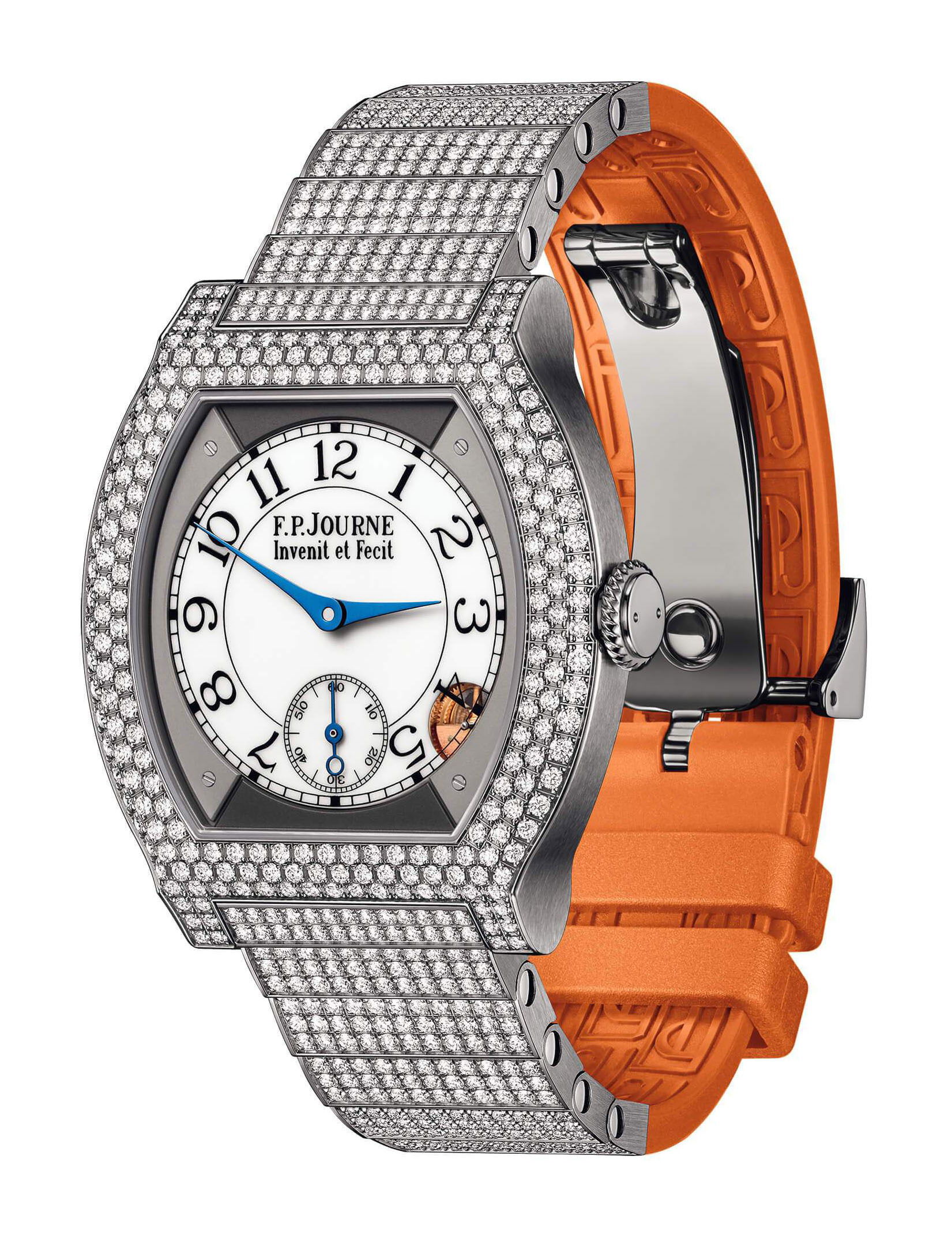 F.P.Journe élégante 40 Titanium 12 Rows of Diamonds with Set Bracelet watch