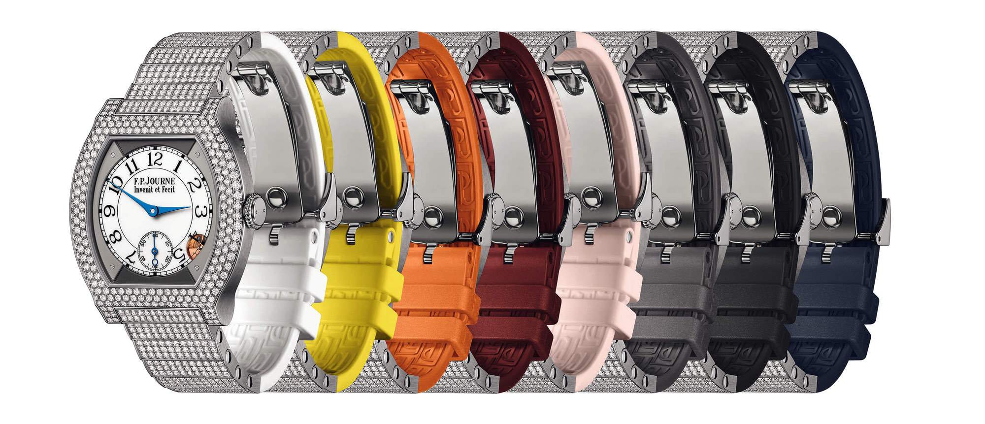 F.P.Journe élégante 40 Titanium 12 Rows of Diamonds with Set Bracelet - View 3
