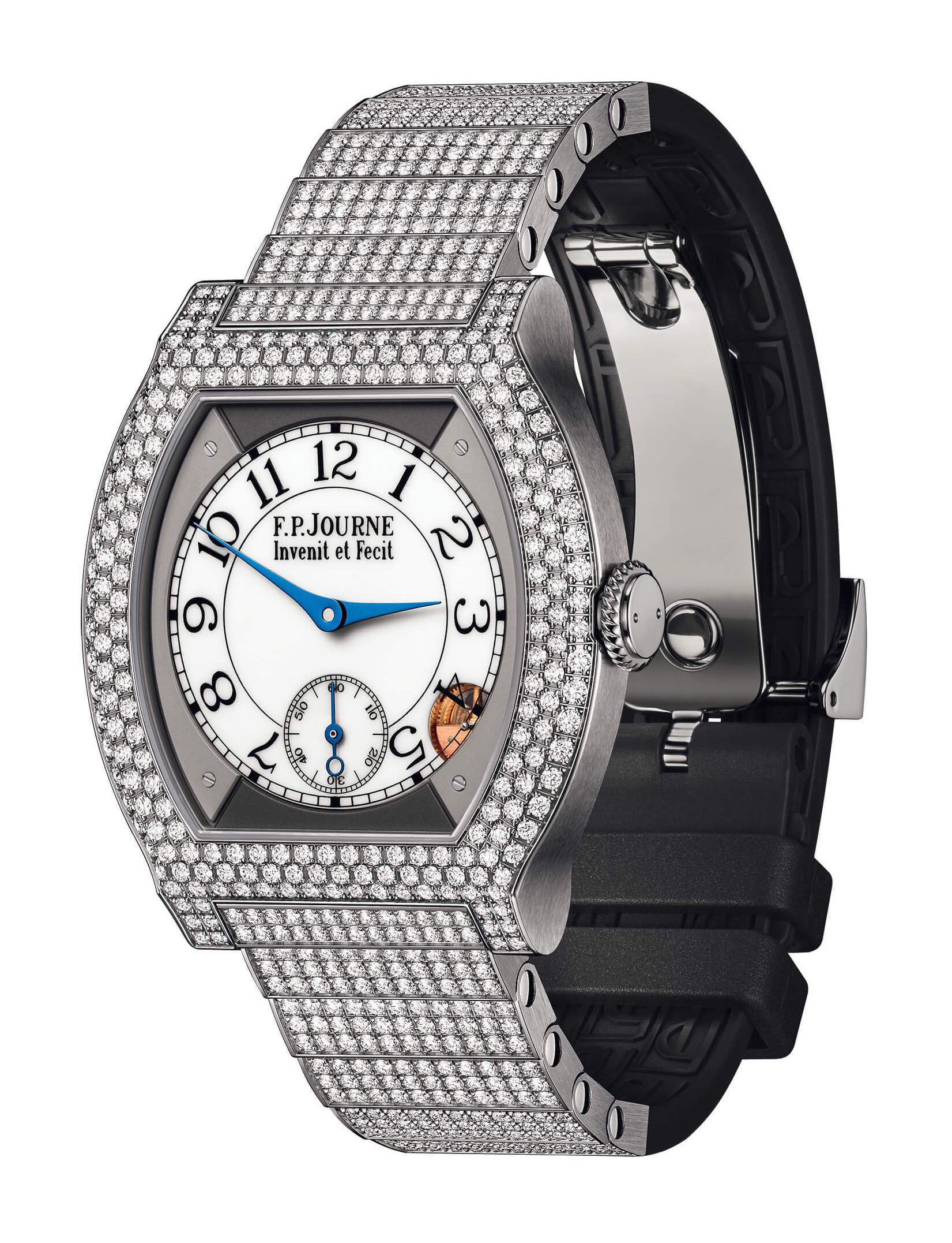 F.P.Journe élégante 40 Titanium 12 Rows of Diamonds with Set Bracelet watch