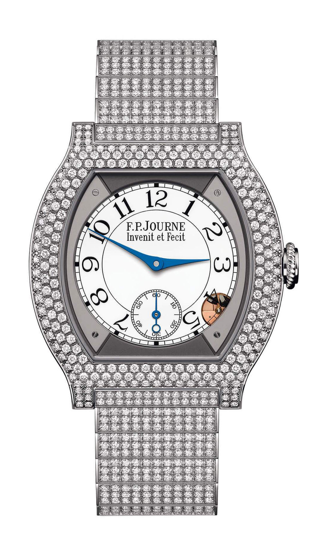 F.P.Journe élégante 40 Titanium 12 Rows of Diamonds with Set Bracelet - View 2