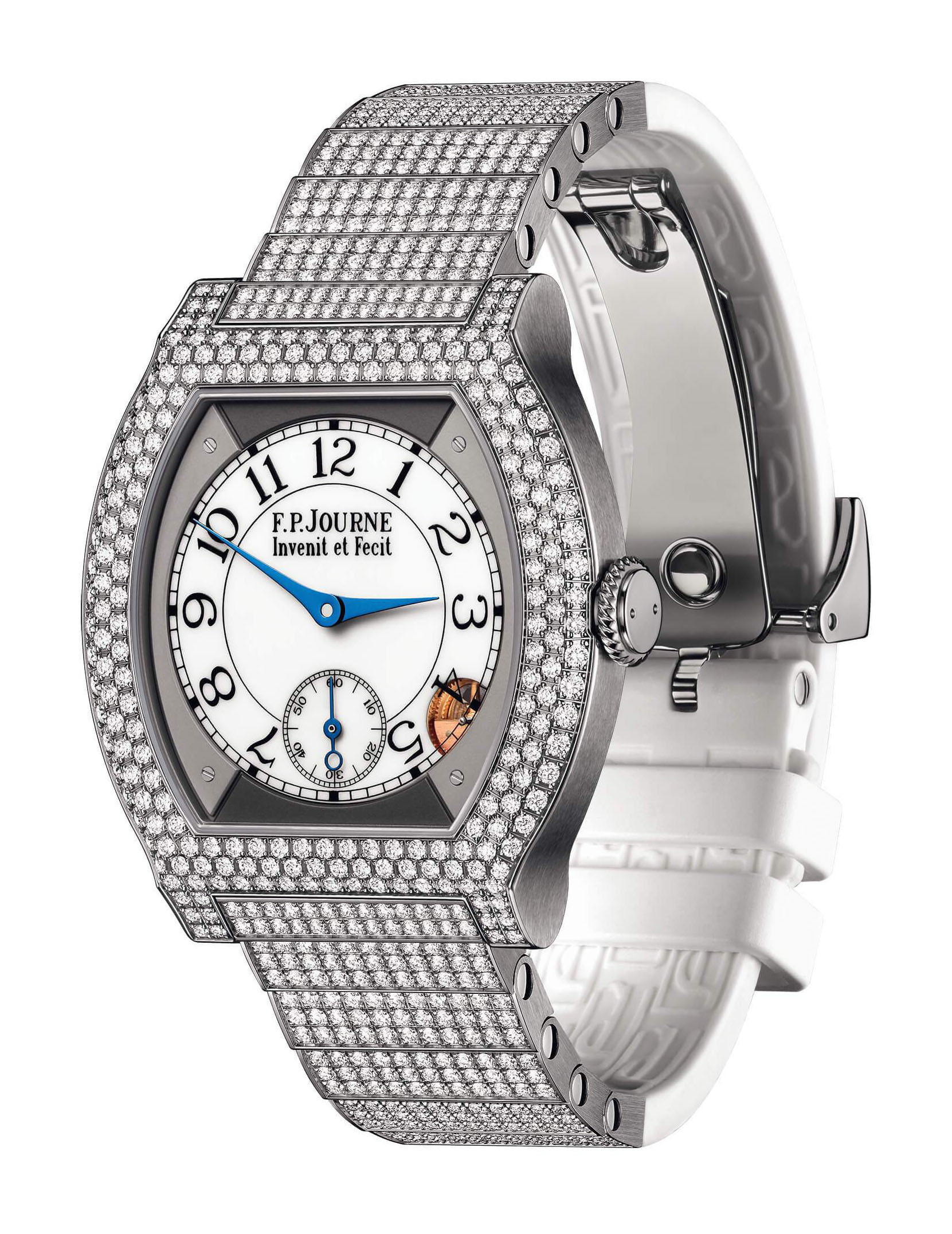 F.P.Journe élégante 40 Titanium 12 Rows of Diamonds with Set Bracelet watch