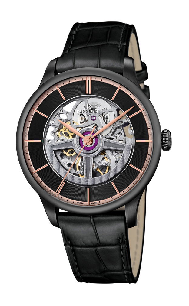 Perrelet First Class Double Rotor Skeleton Black Edition watch