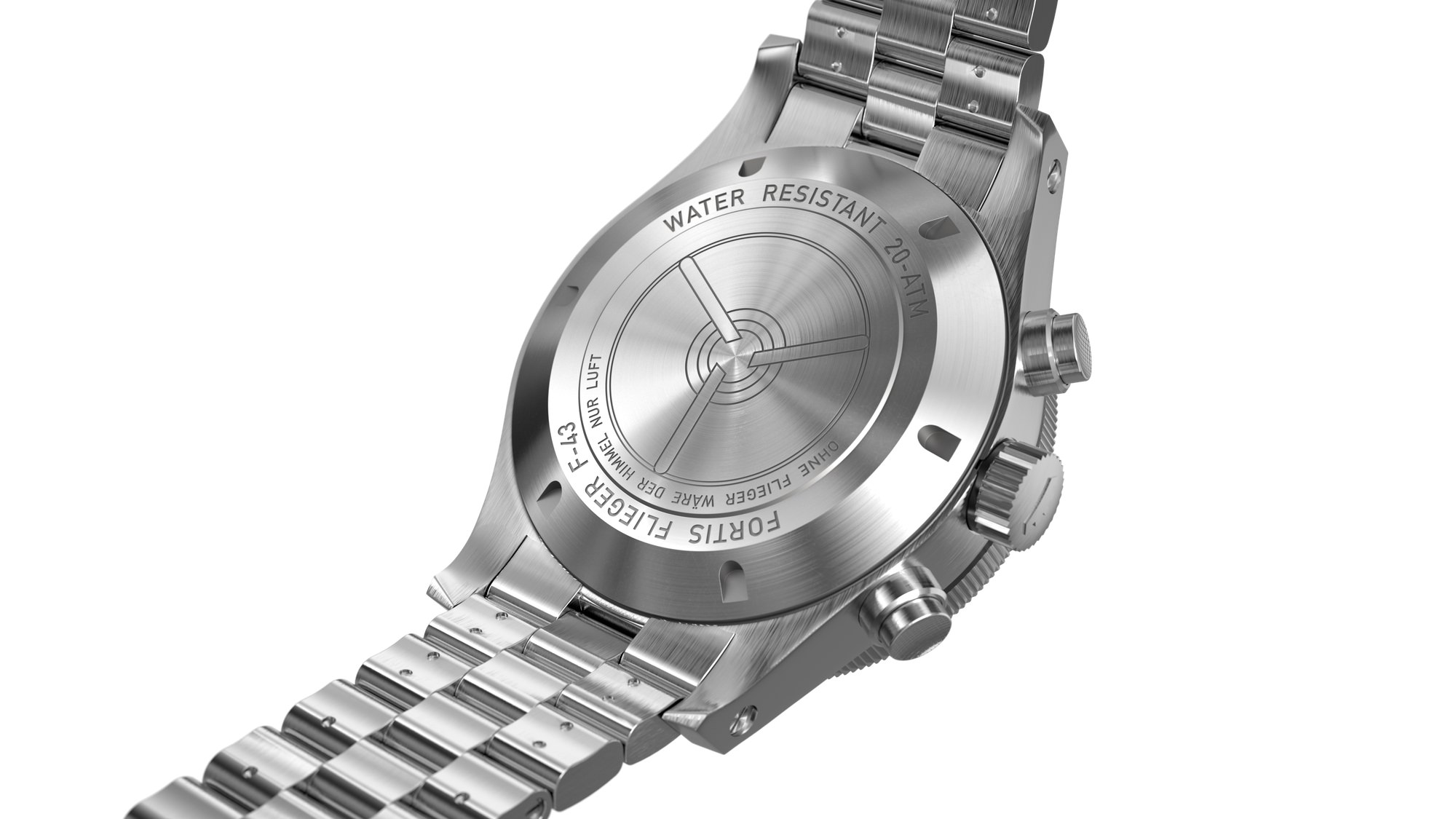 Fortis Flieger F-43 Bicompax Petrol - View 2