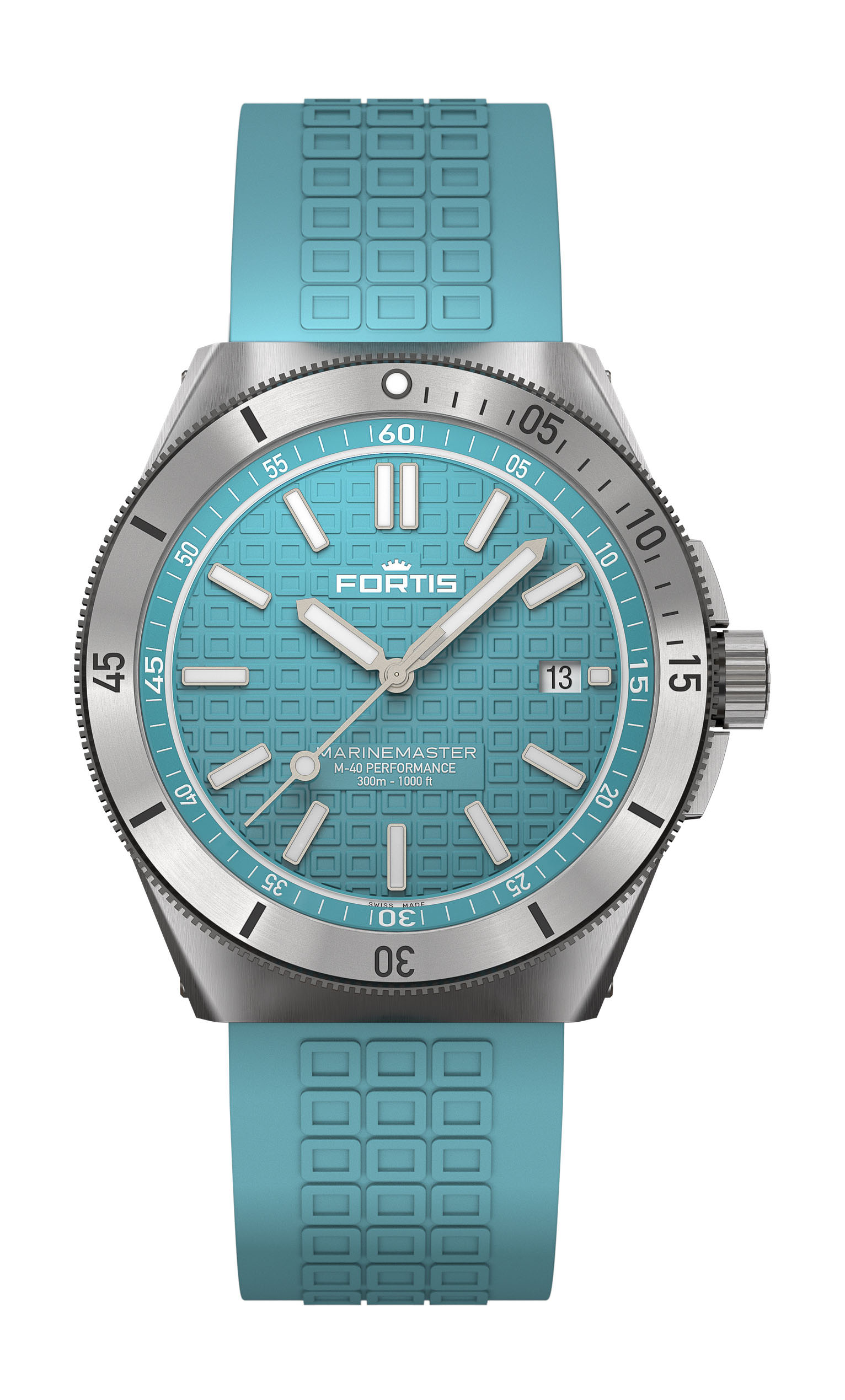 Fortis Marinemaster M-40 Serenity Blue watch
