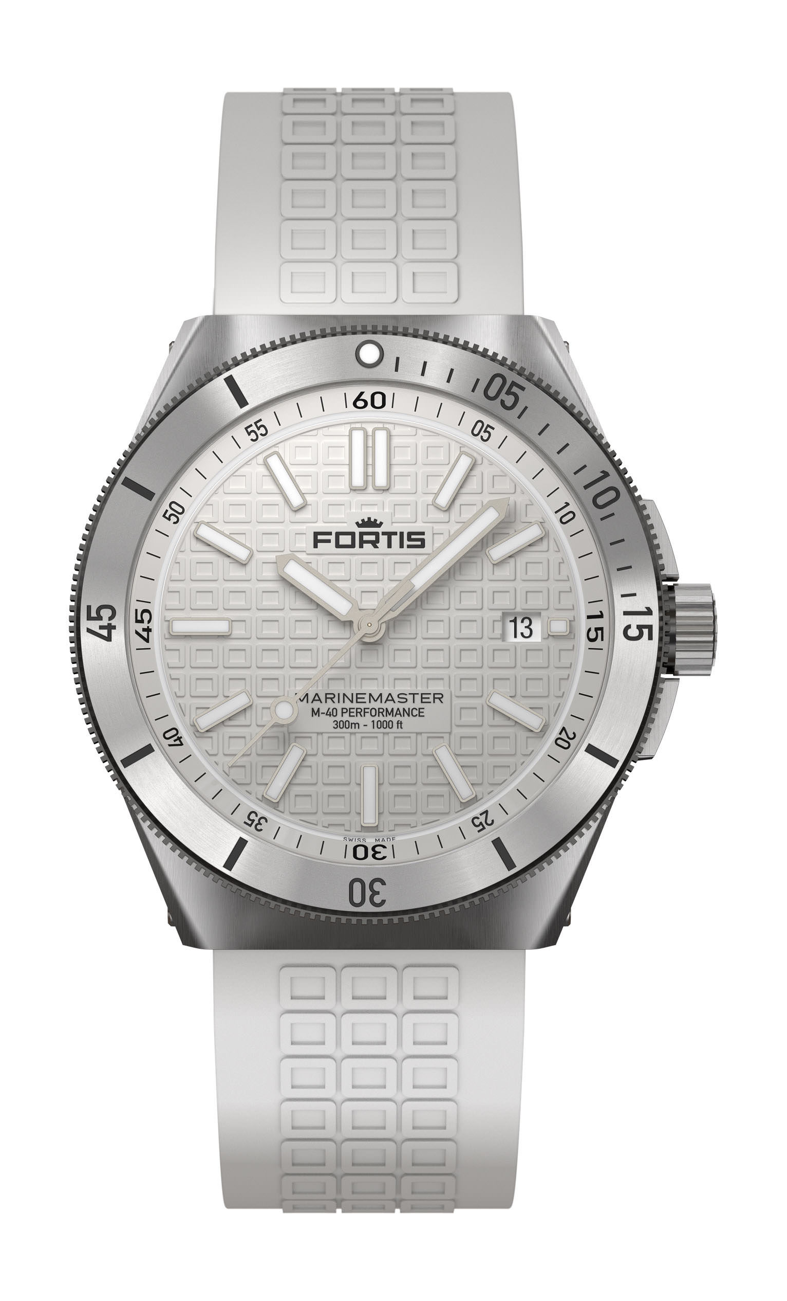 Fortis Marinemaster M-40 Snow White watch