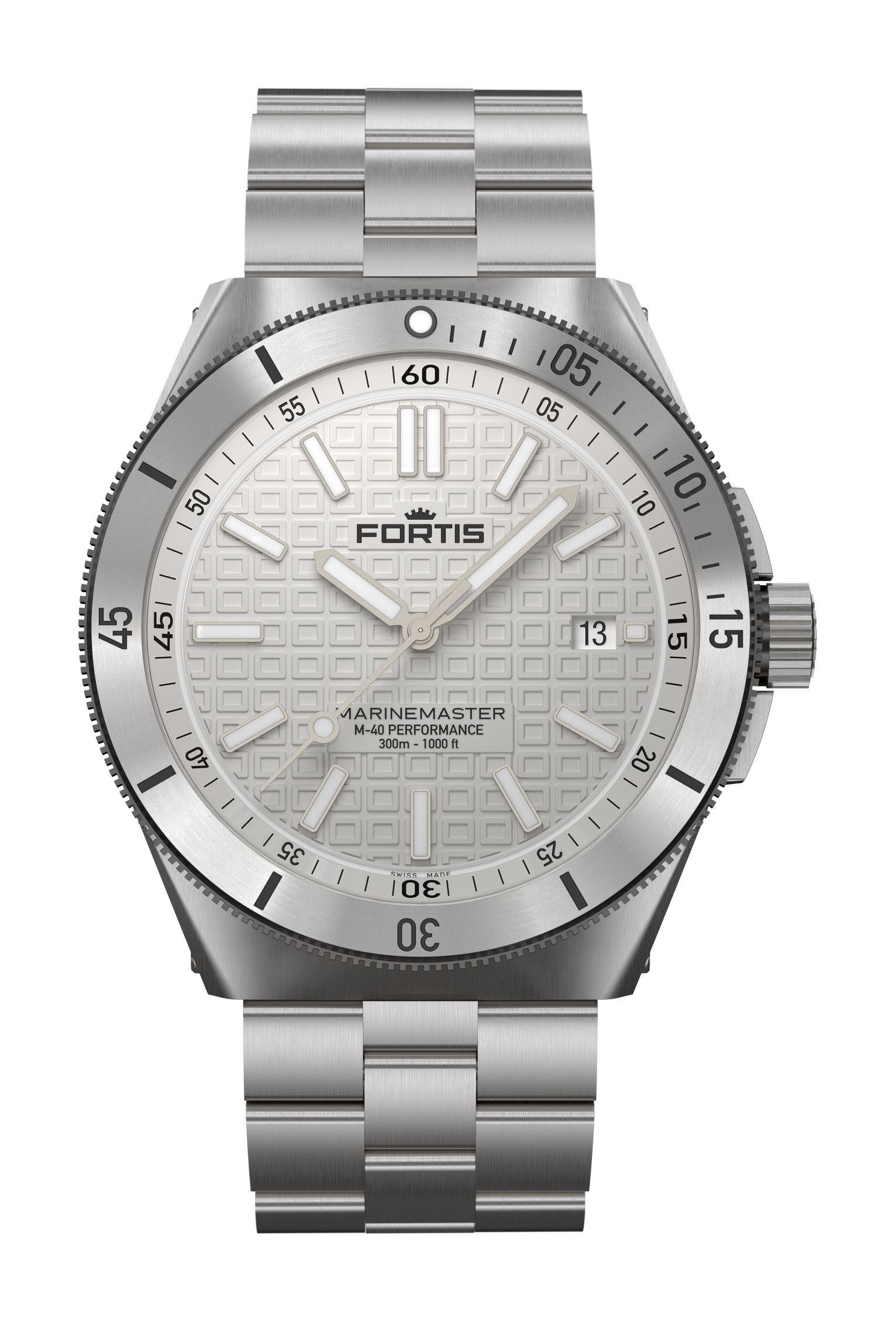 Fortis Marinemaster M-40 Snow White watch