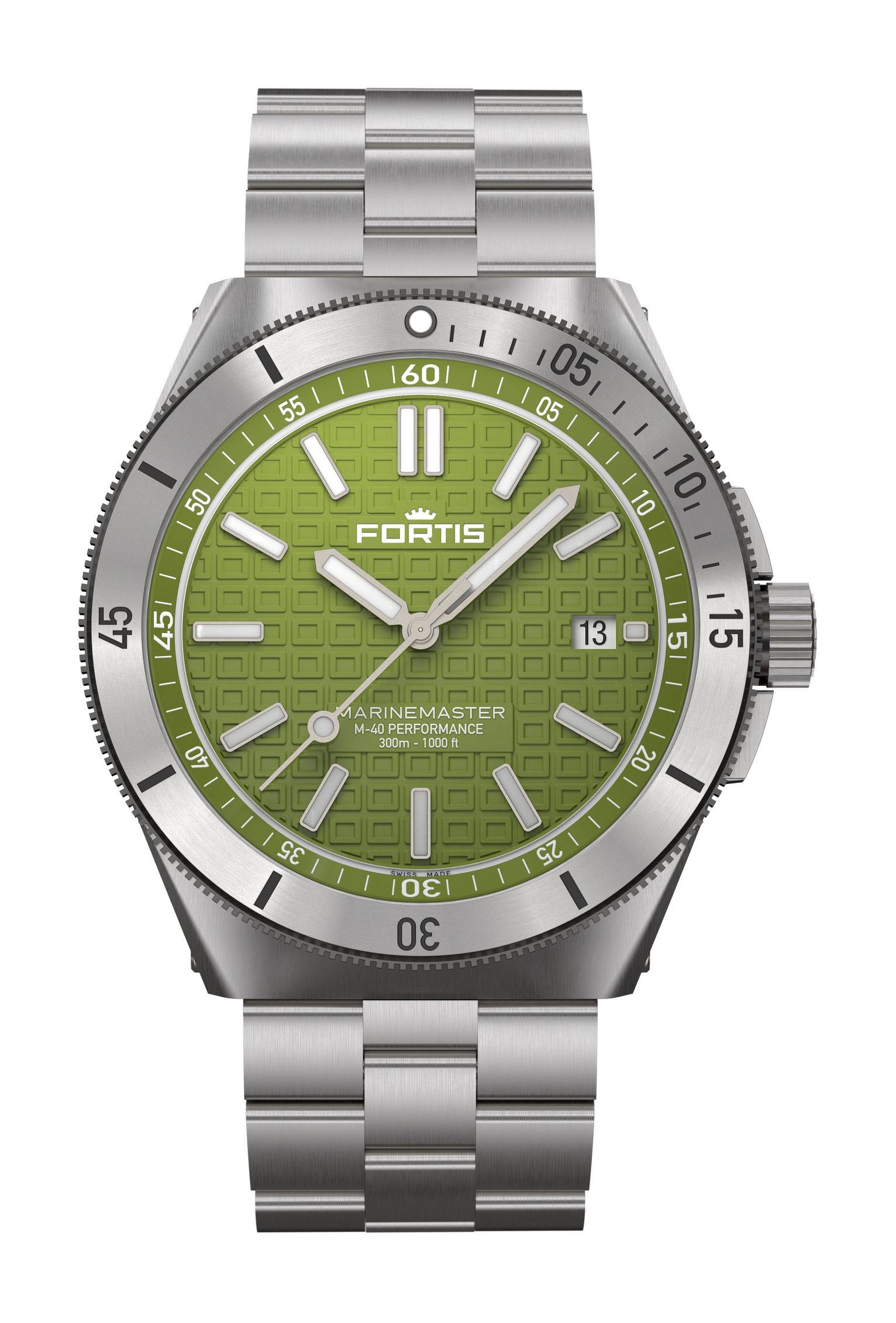 Fortis Marinemaster M-40 Woodpecker Green watch