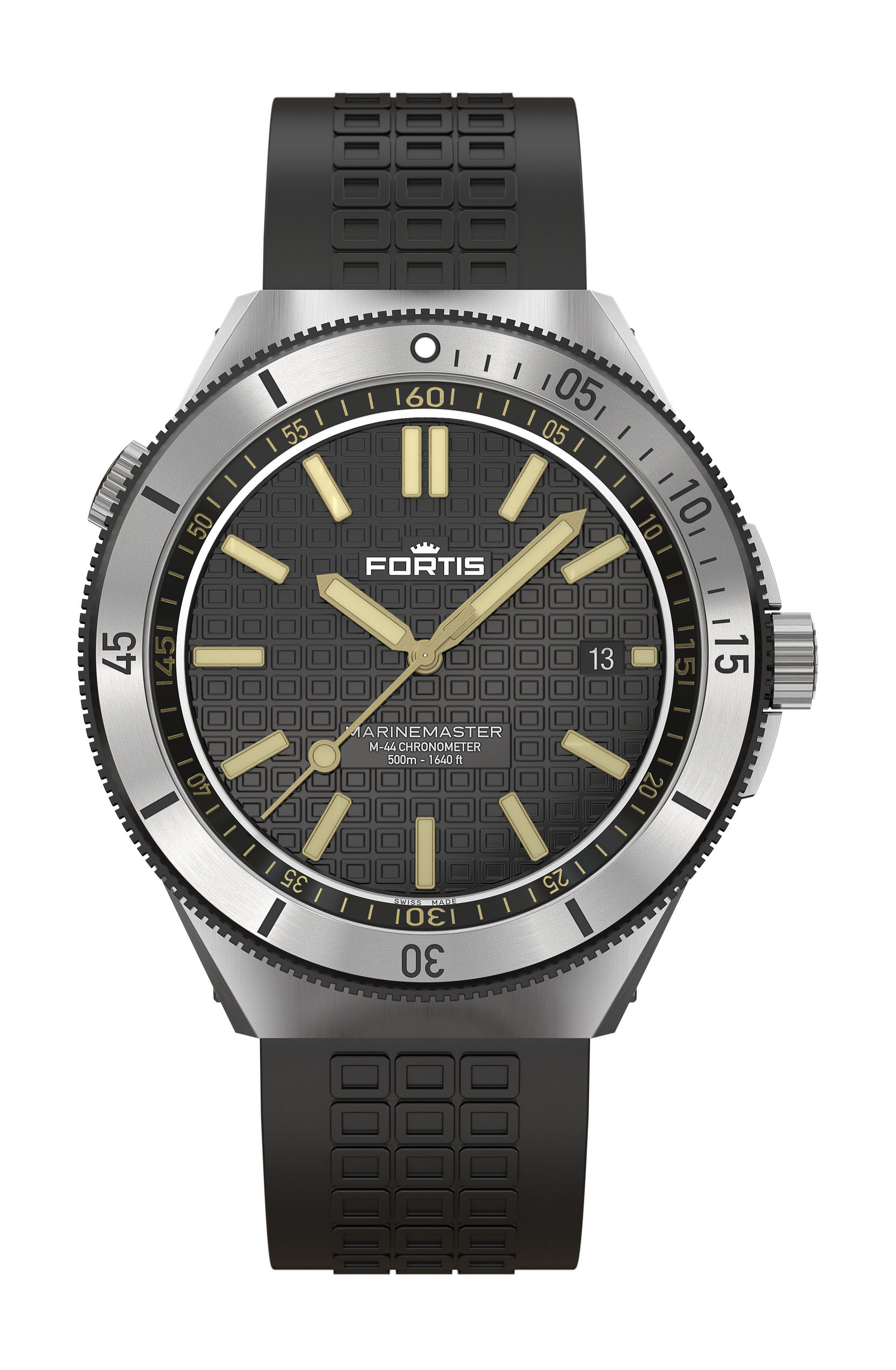 Fortis Marinemaster M-44 Black Resin watch
