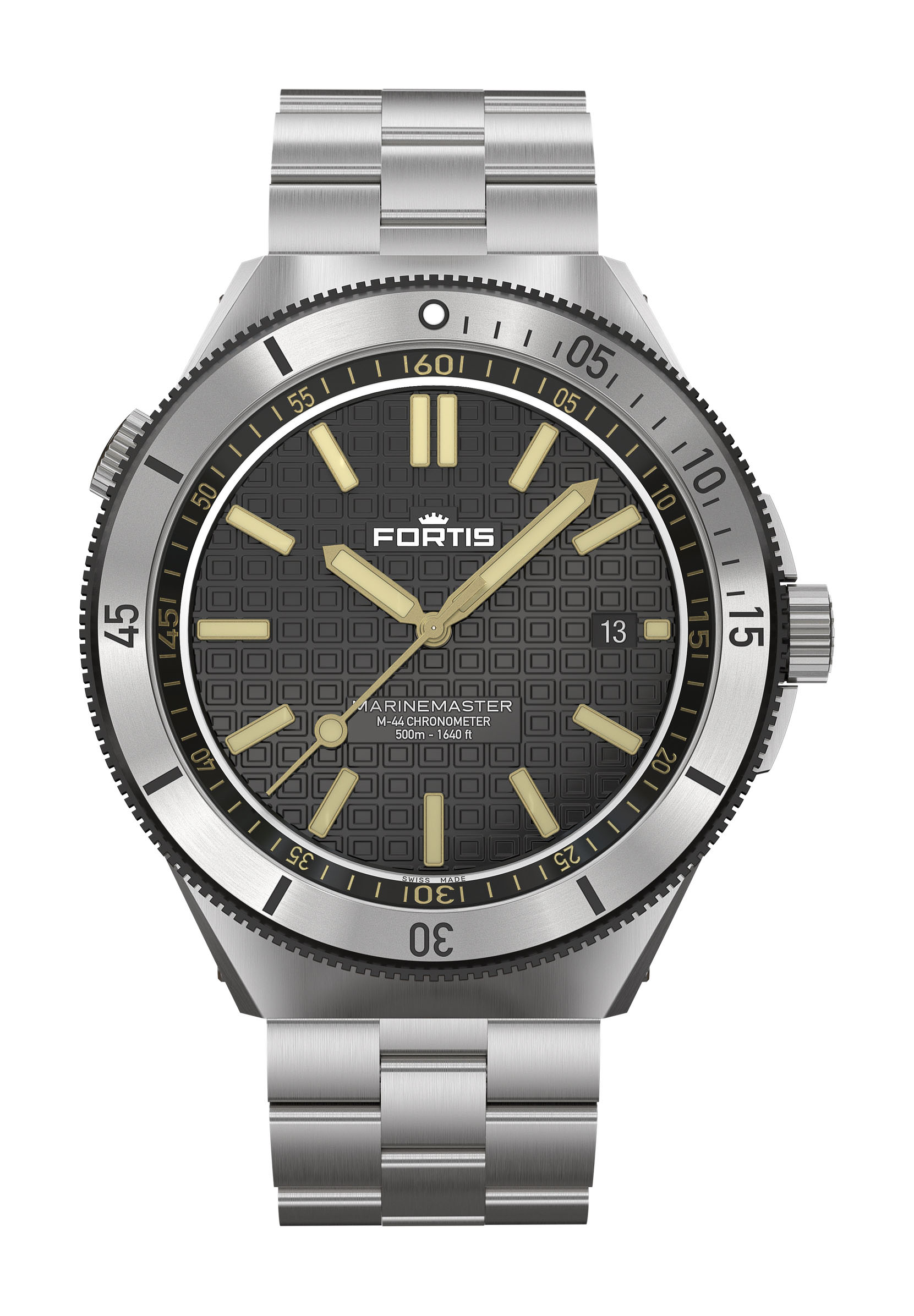 Fortis Marinemaster M-44 Black Resin watch