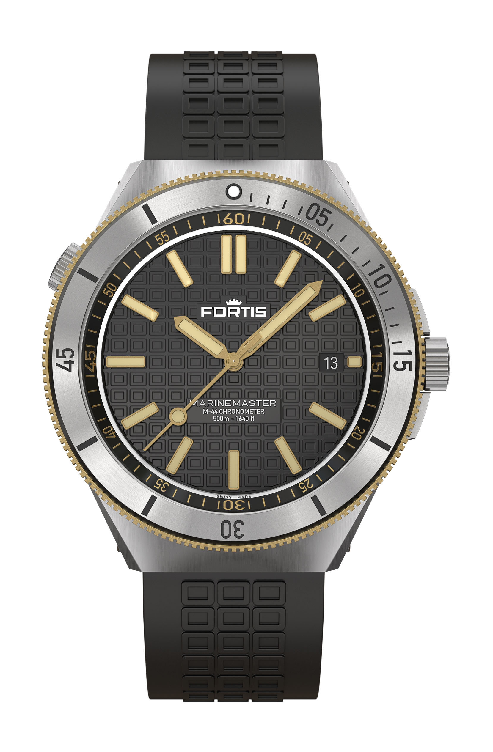 Fortis Marinemaster M-44 Black Resin Gold Limited Edition watch