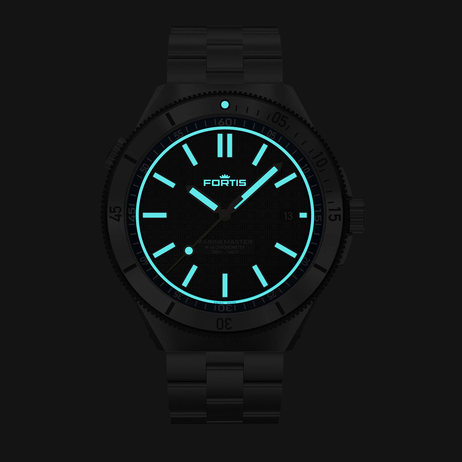 Fortis Marinemaster M-44 Ocean Blue - View 2