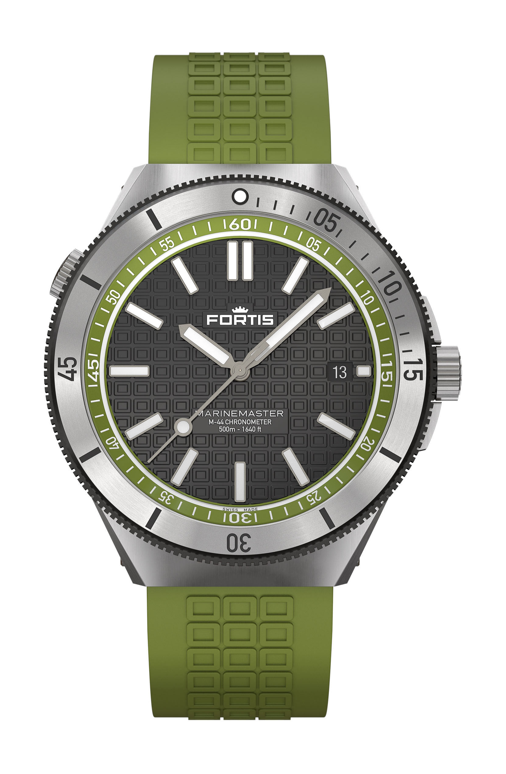 Fortis Marinemaster M-44 Woodpecker Green watch