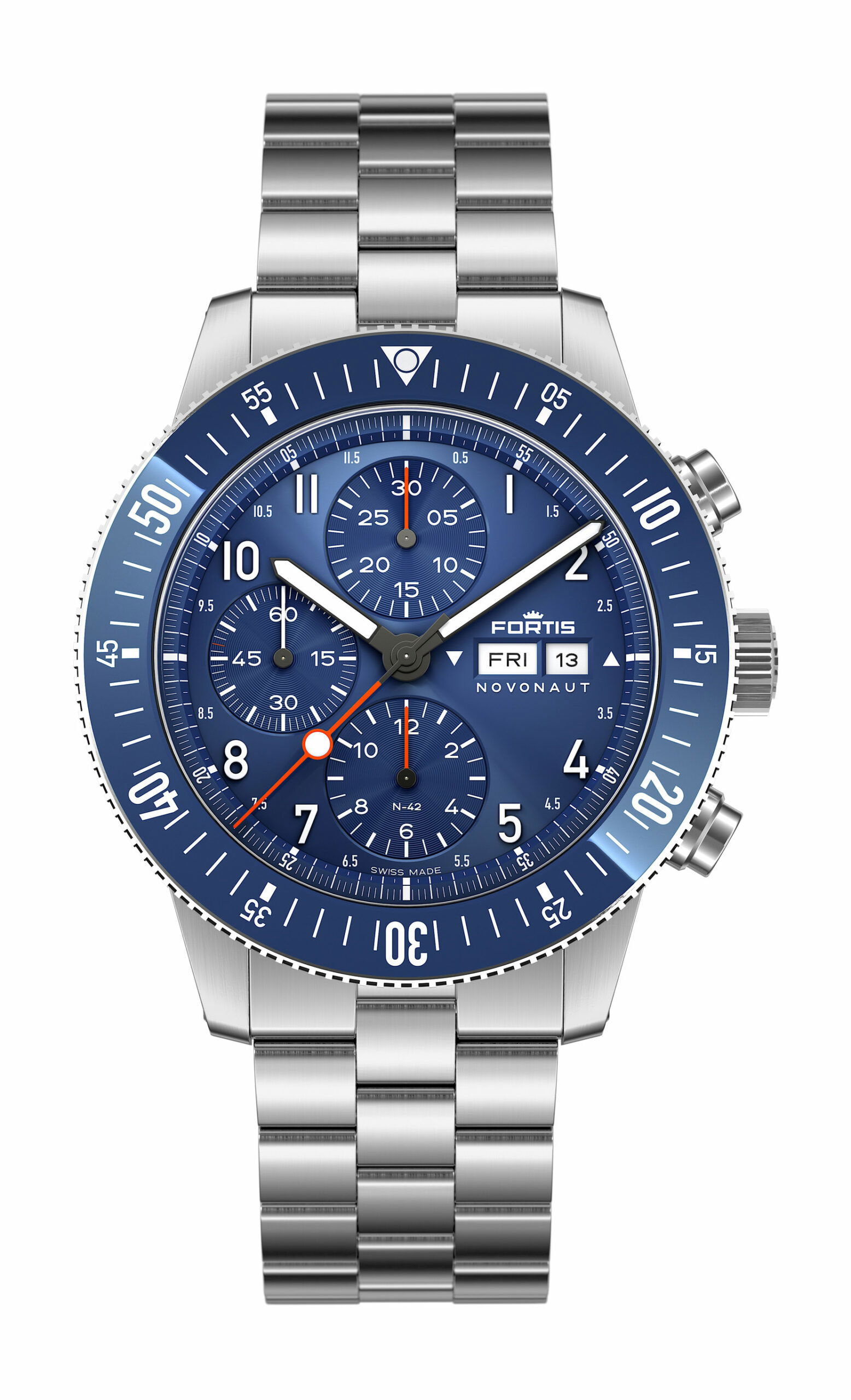 Fortis Novonaut N-42 Blue Edition watch