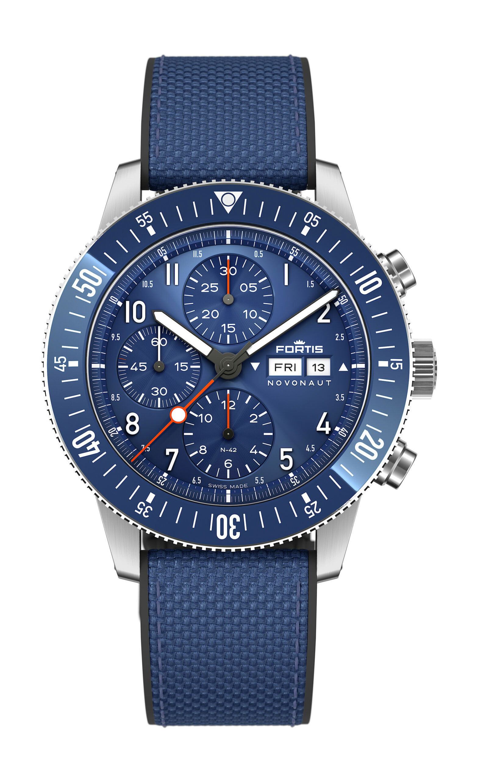 Fortis Novonaut N-42 Blue Edition watch