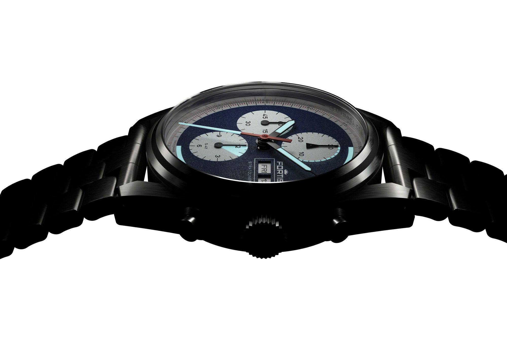 Fortis Stratoliner S-41 Blue Japan - View 3
