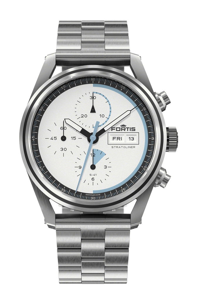 Fortis Stratoliner S-41 White Dust watch