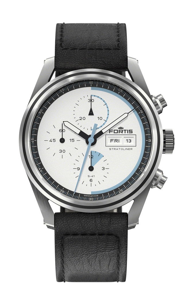 Fortis Stratoliner S-41 White Dust watch