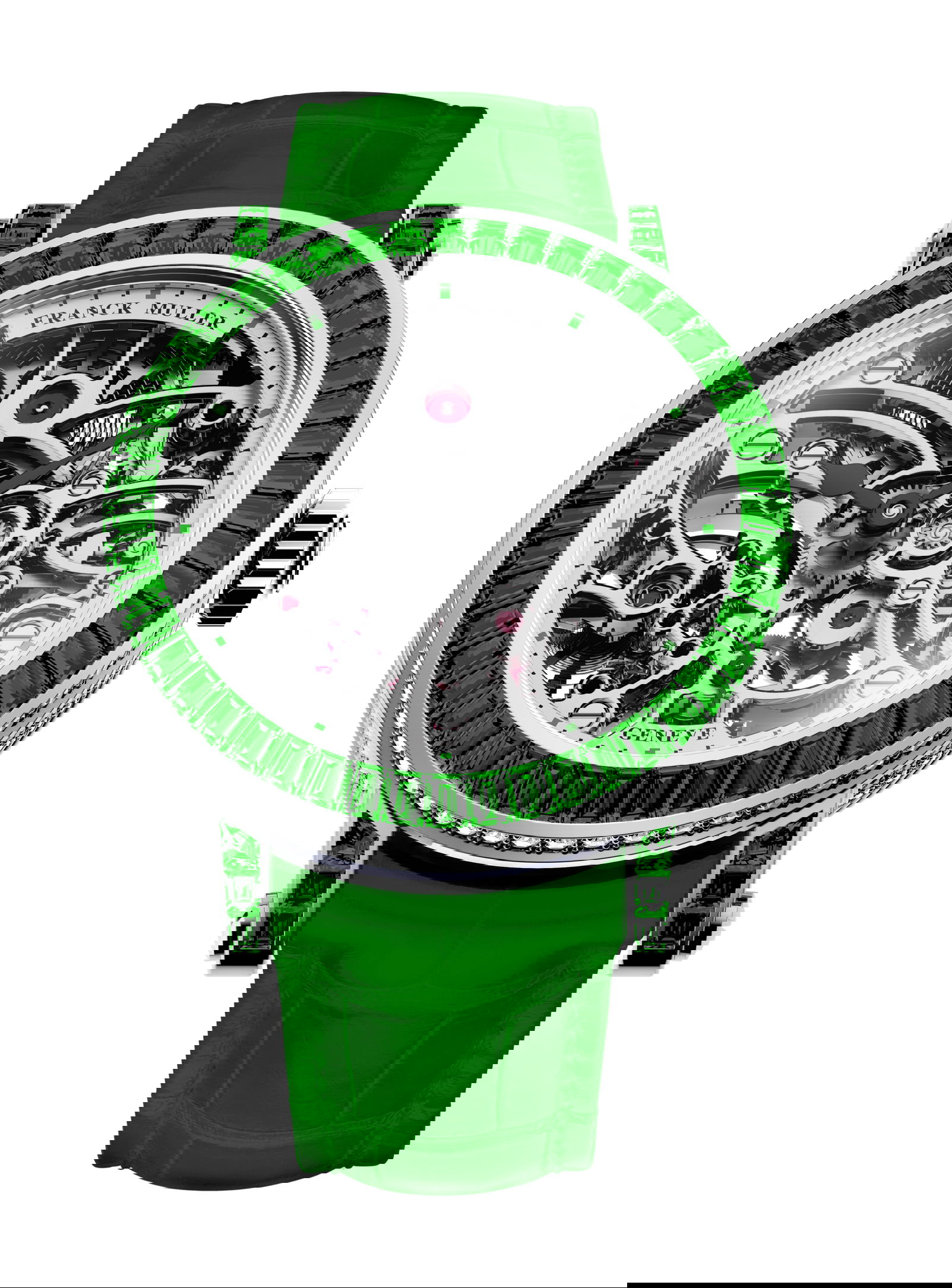 Franck Muller Round Skeleton Baguette watch