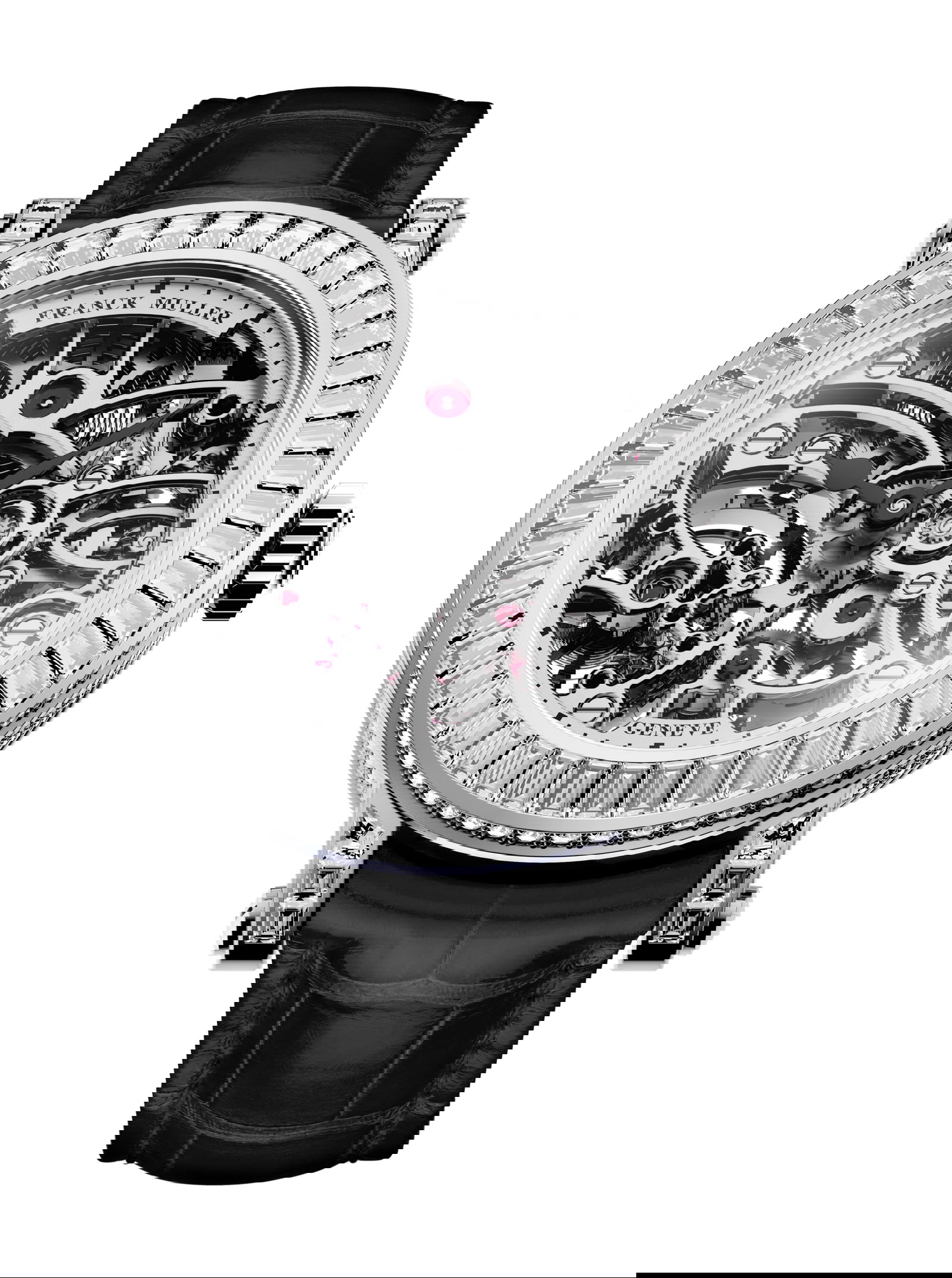 Franck Muller Round Skeleton Baguette watch