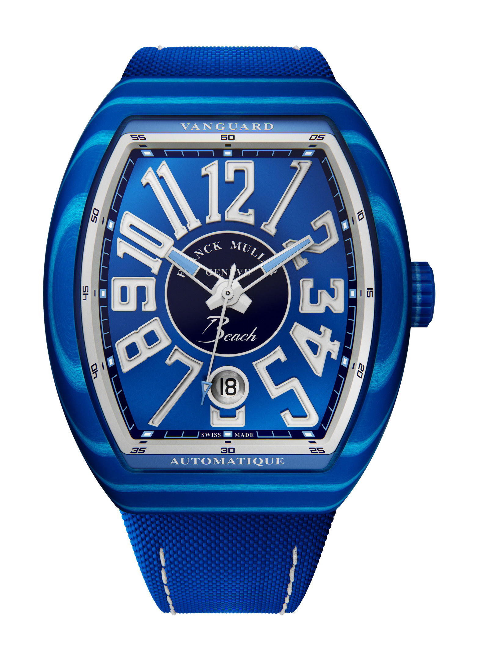 Franck Muller Vanguard Beach Ocean Blue watch