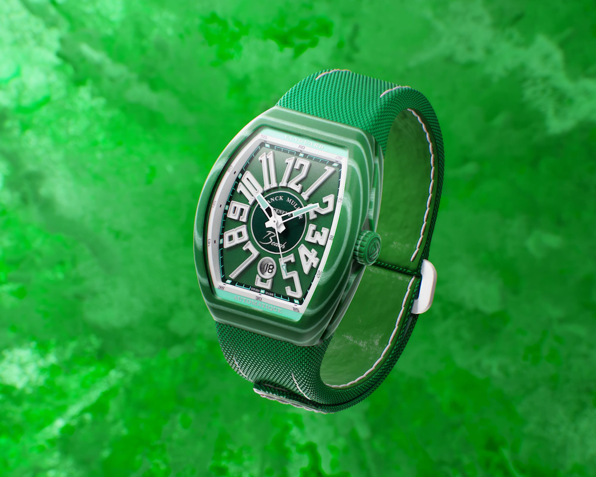 Franck Muller Vanguard Beach Summer Green - View 2