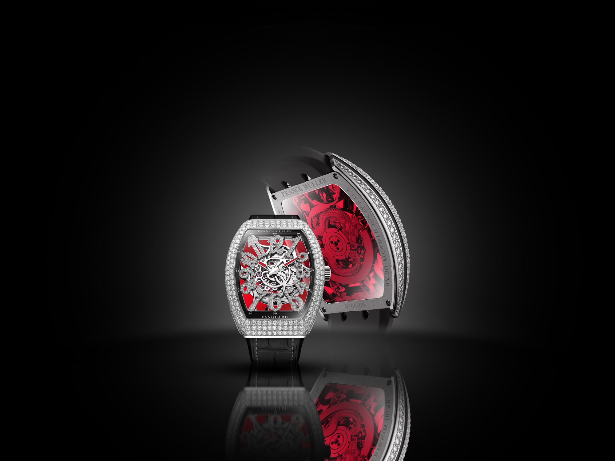 Franck Muller Vanguard Dragon Slim Skeleton - View 3