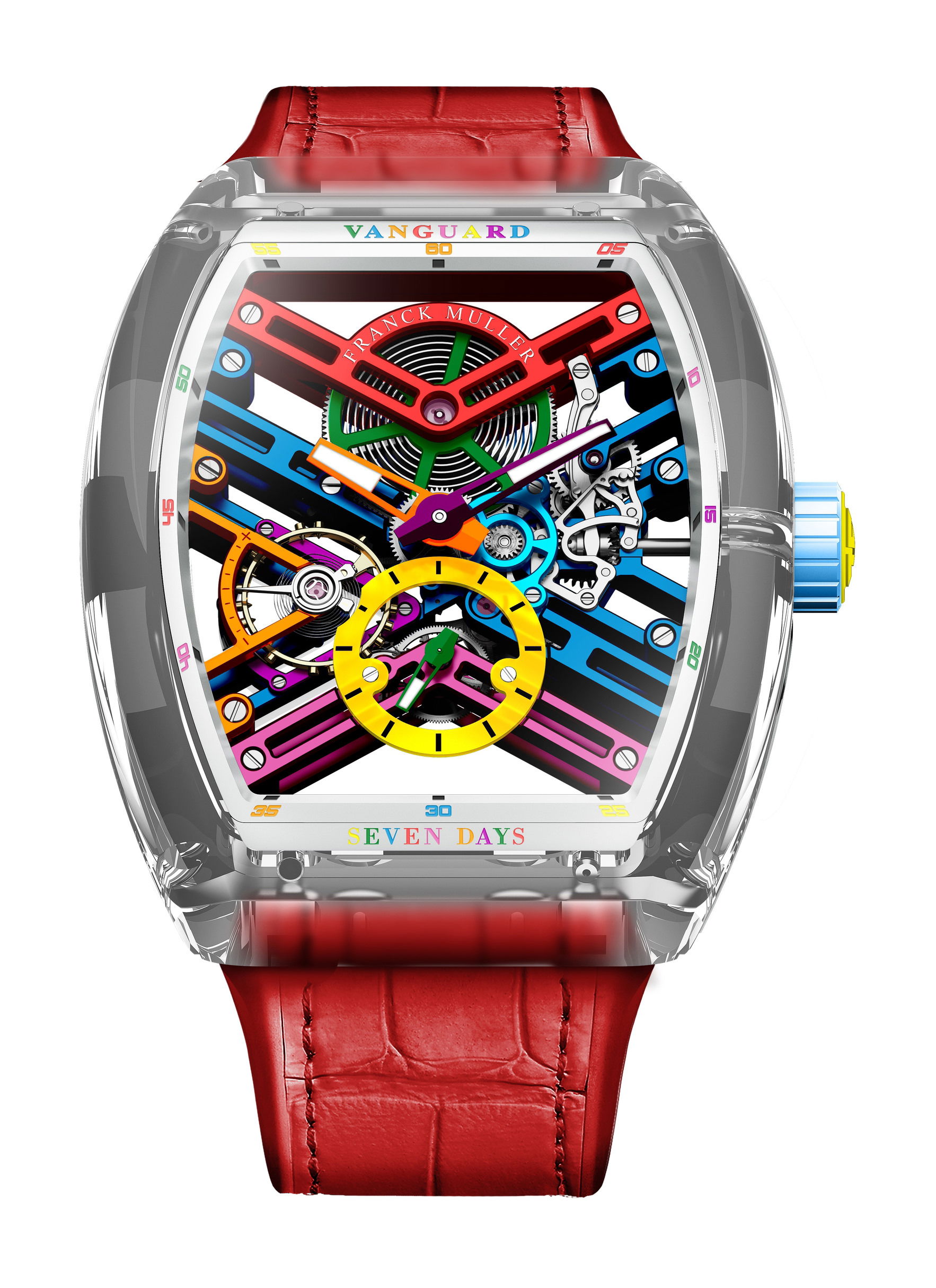 Franck Muller Vanguard Skeleton Sapphire watch