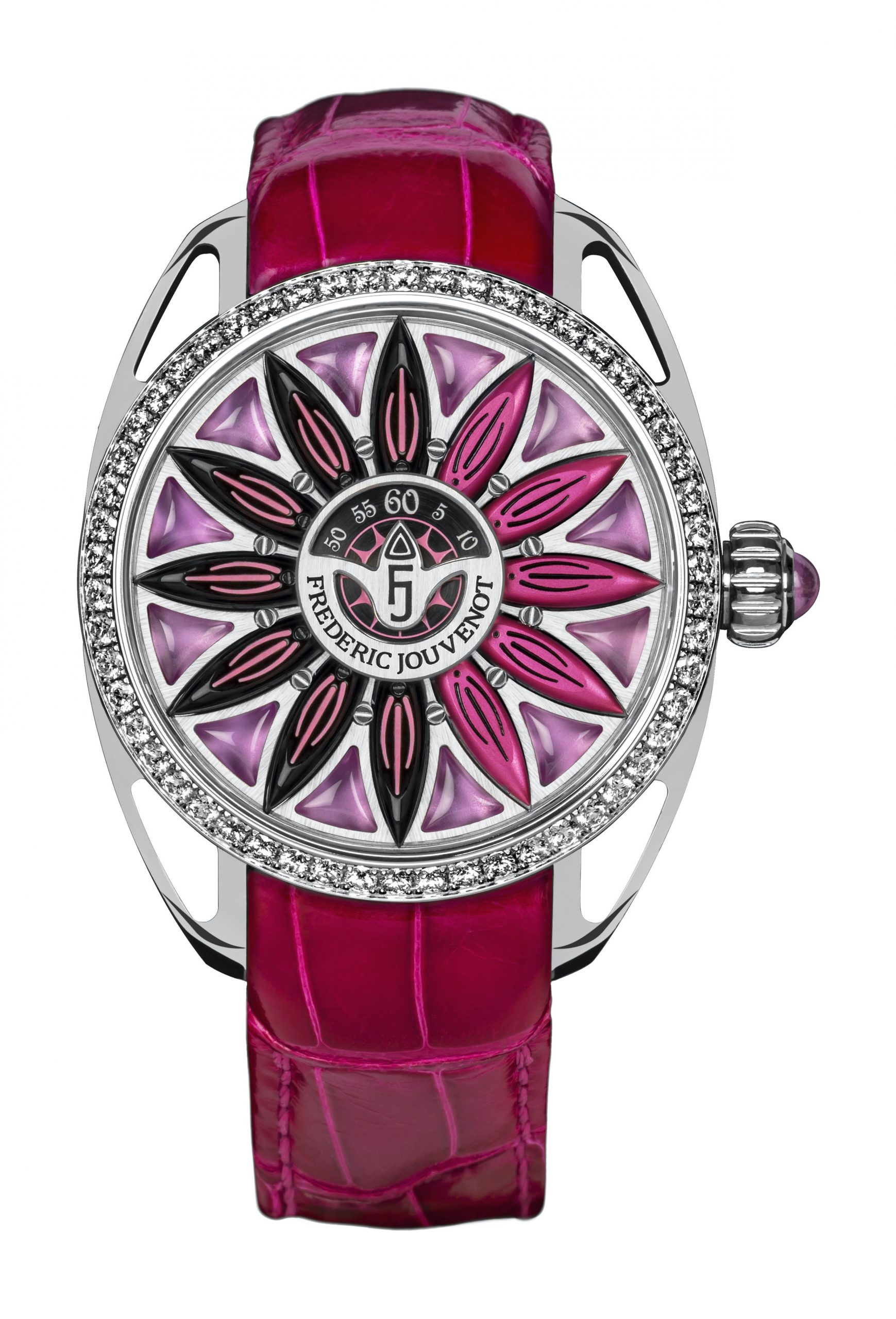 Frederic Jouvenot Surya White Gold Pink Sapphire watch