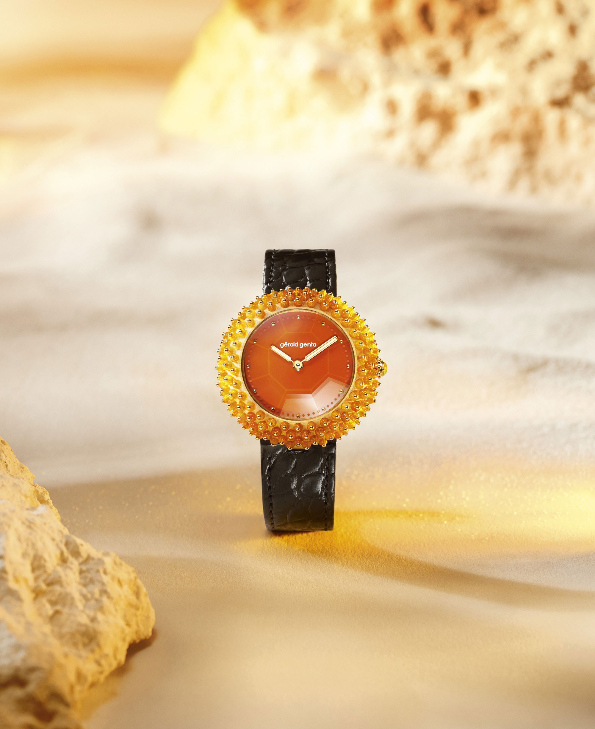 Gerald Genta Gentissima Oursin Fire Opal - View 2