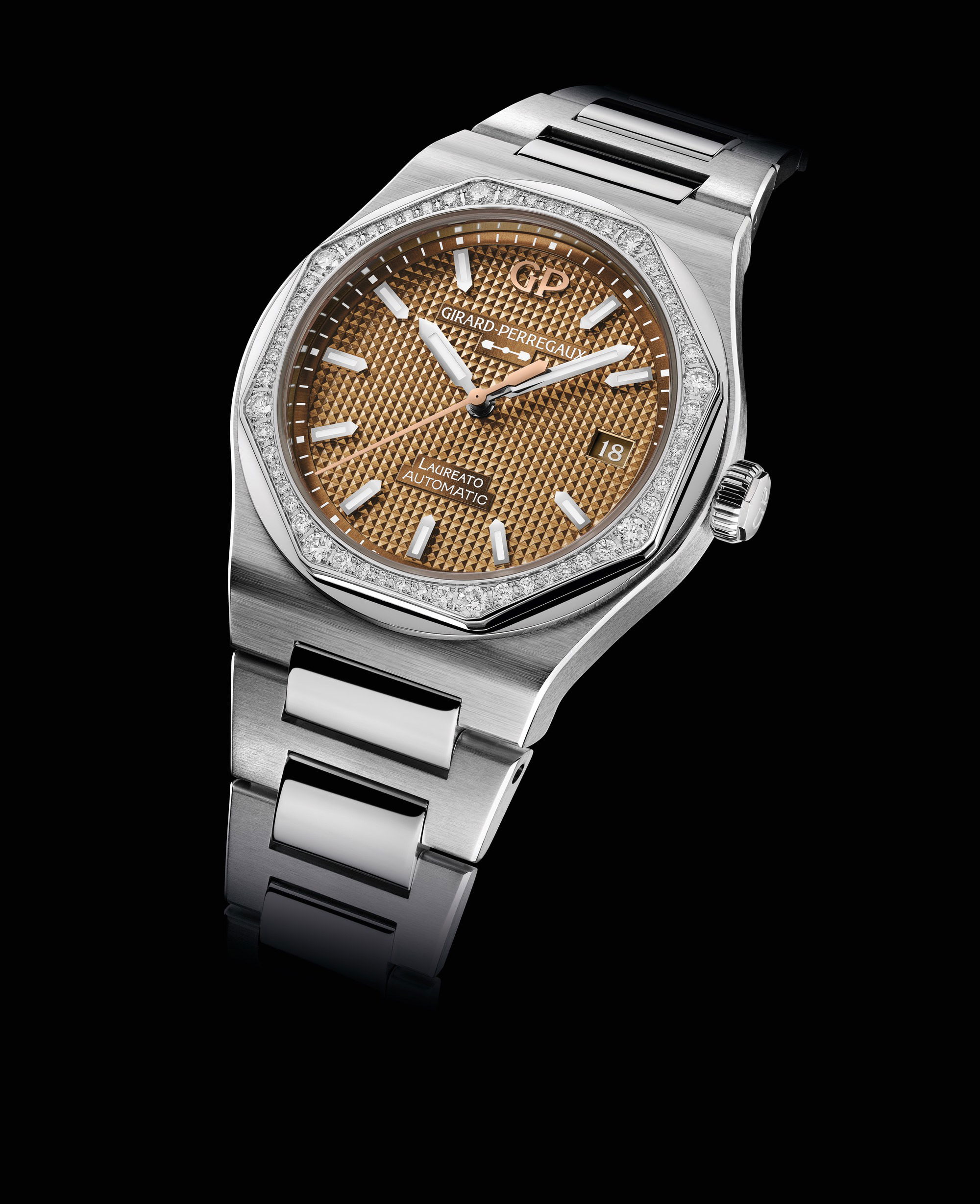 Girard-Perregaux Laureato 38 mm Copper Diamond Bezel - View 3