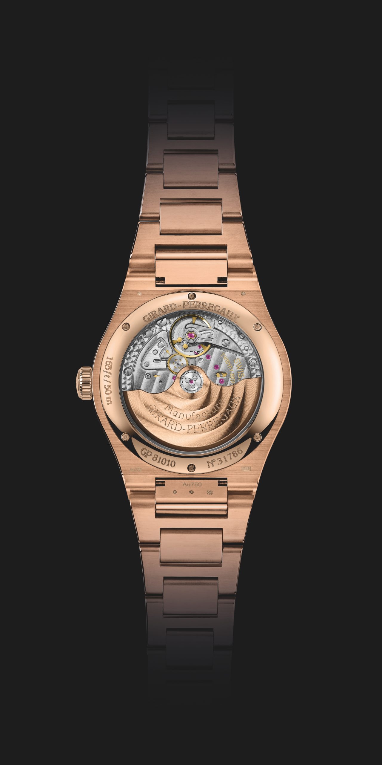 Girard-Perregaux Laureato 42 mm Pink Gold Sage Green - View 2