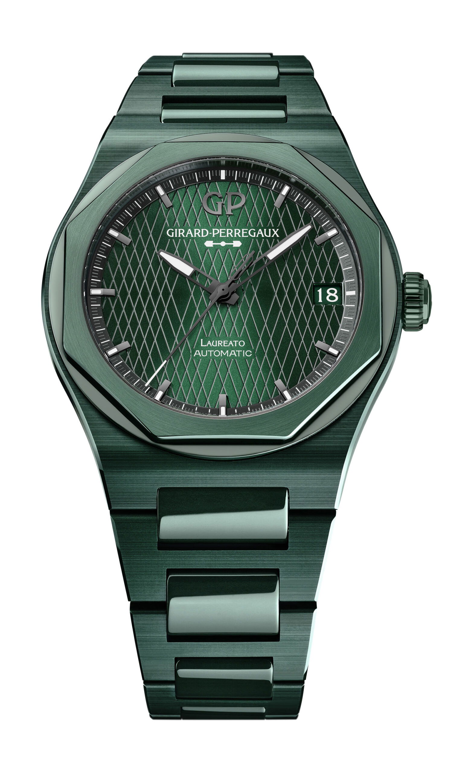 Girard-Perregaux Laureato Green Ceramic Aston Martin Edition watch