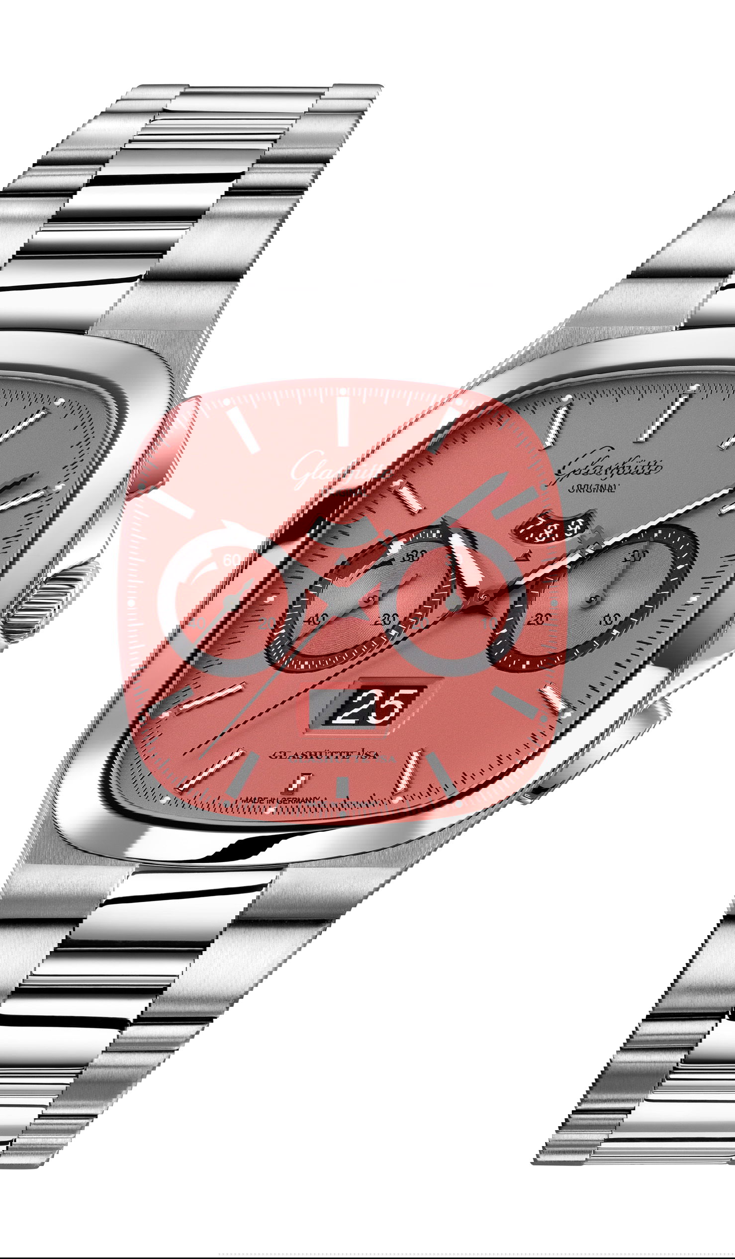 Glashütte Original Seventies Chronograph Panorama Date Watermelon watch