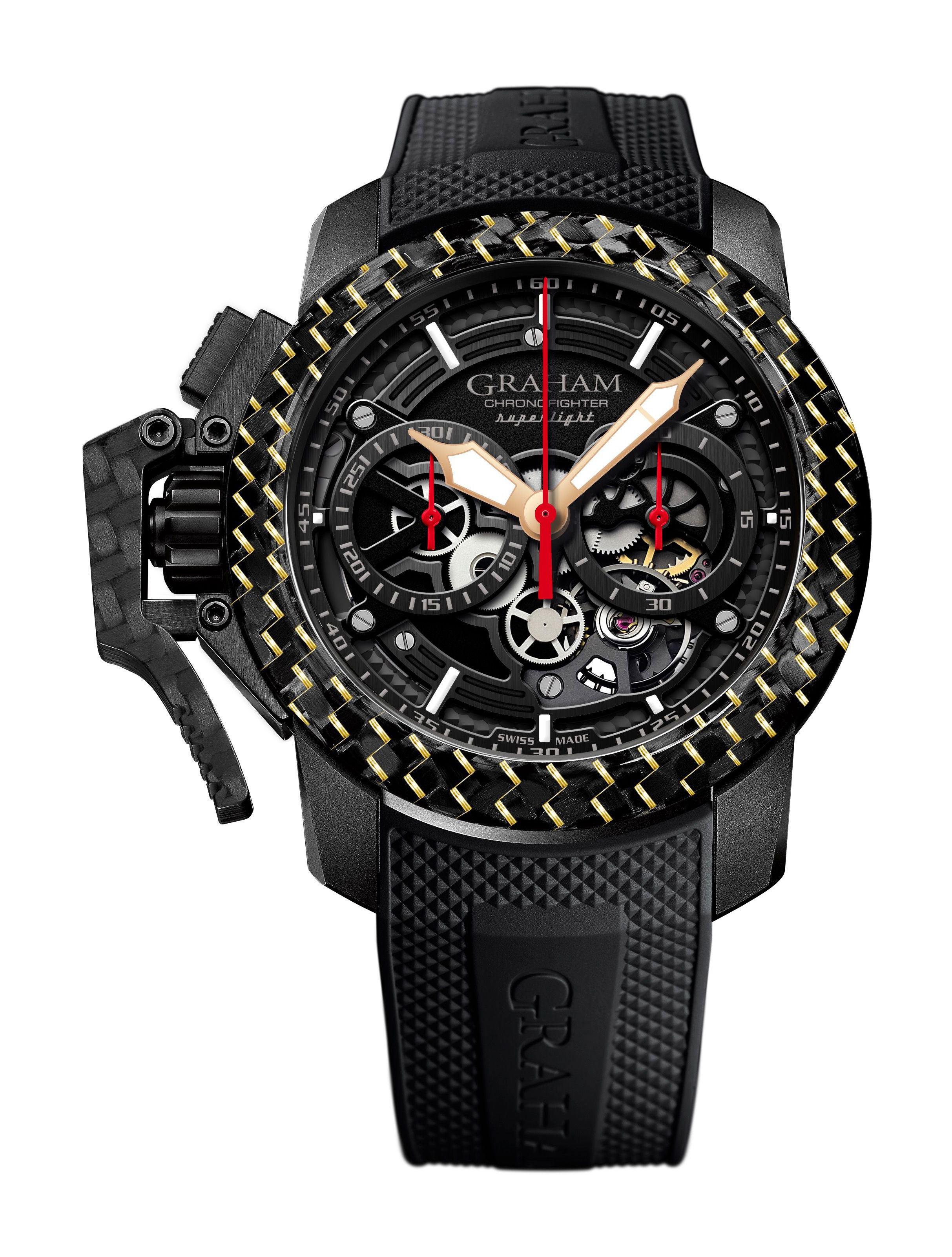 Graham Chronofighter Superlight Carbon Skeleton watch