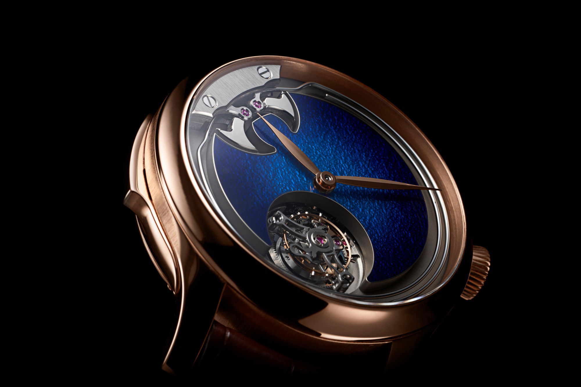 H. Moser & Cie Endeavour Concept Minute Repeater Tourbillon Aqua Blue - View 3