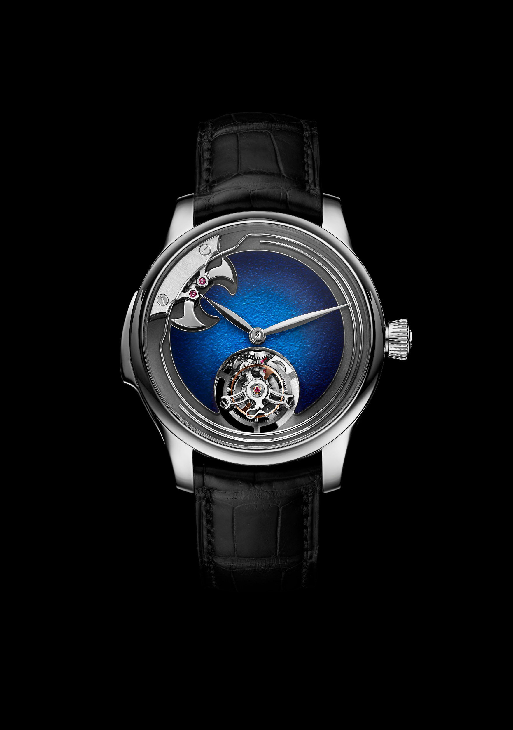 H. Moser & Cie Endeavour Concept Minute Repeater Tourbillon Aqua Blue - View 2