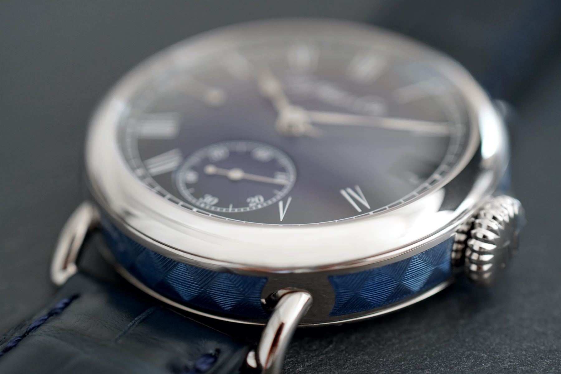 H. Moser & Cie Heritage Perpetual Calendar Midnight Blue Enamel - View 2