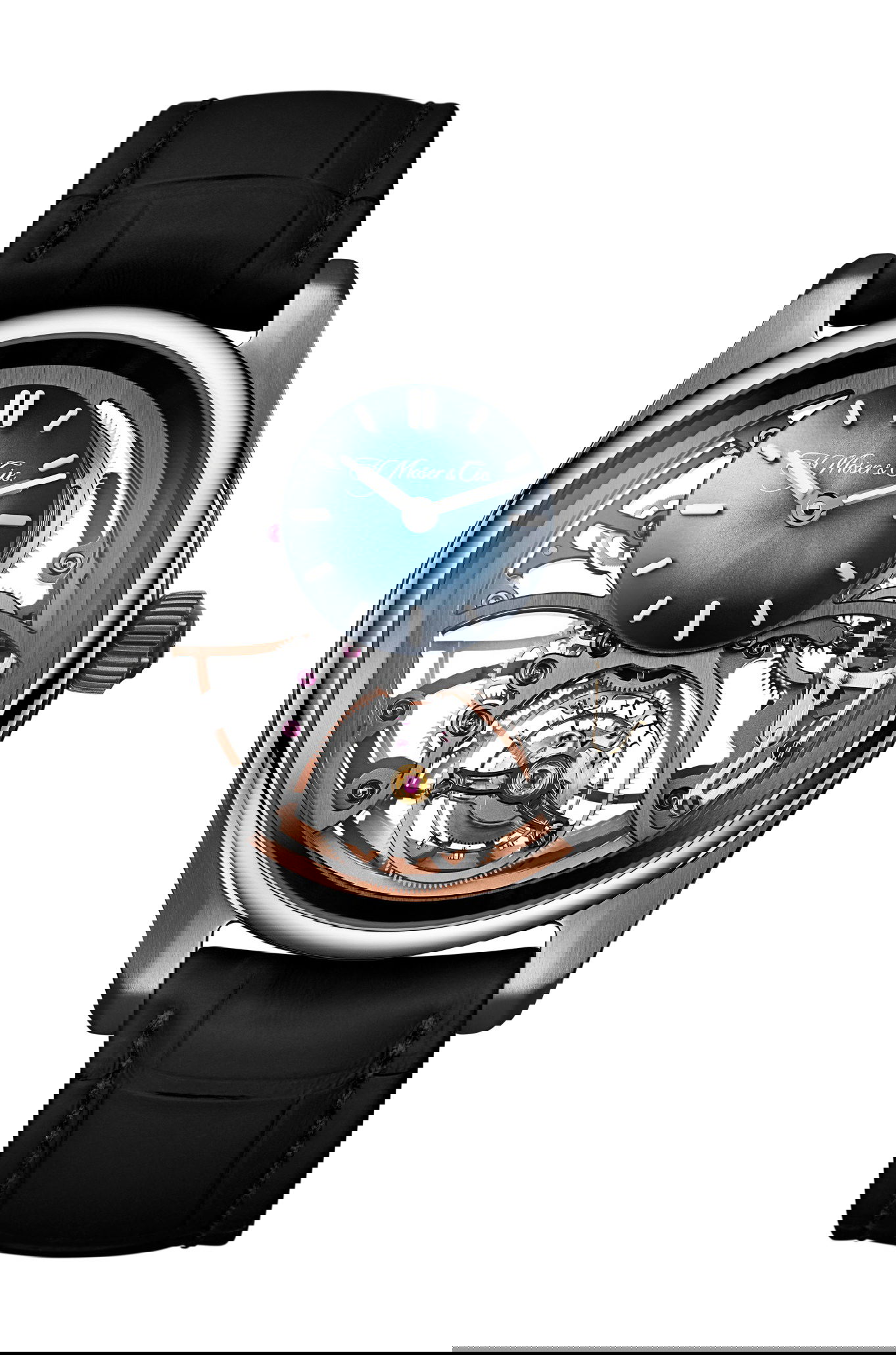 H. Moser & Cie Pioneer Cylindrical Tourbillon Skeleton watch
