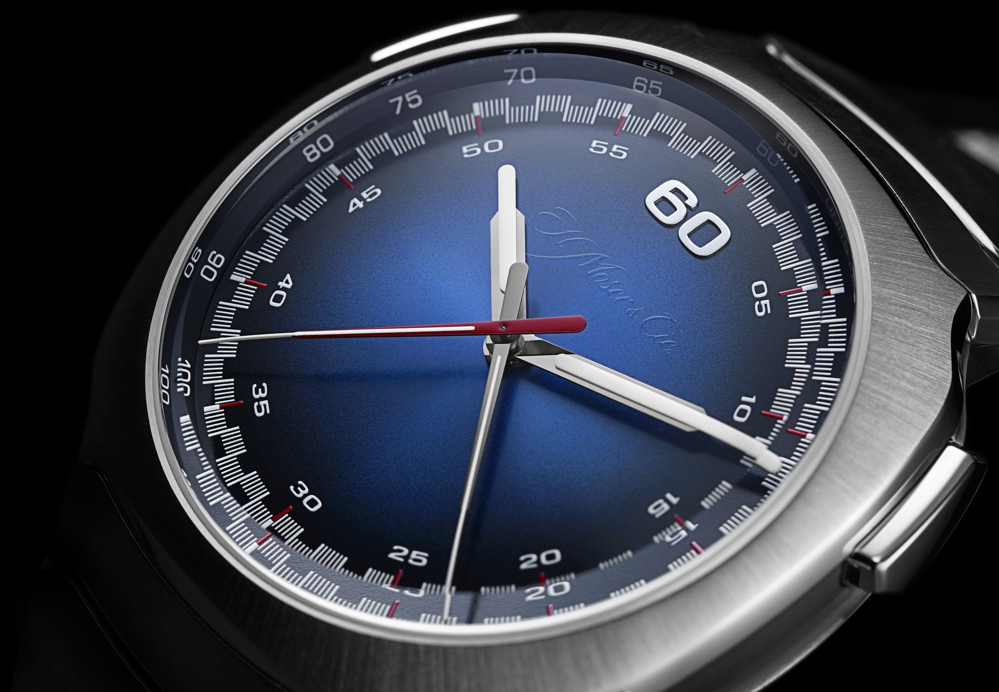 H. Moser & Cie Streamliner Flyback Chronograph Automatic Funky Blue 2.0 - View 3