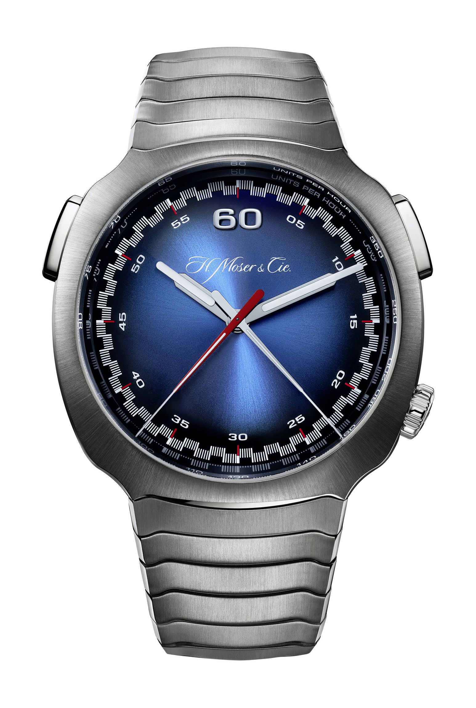 H. Moser & Cie Streamliner Flyback Chronograph Automatic Funky Blue watch