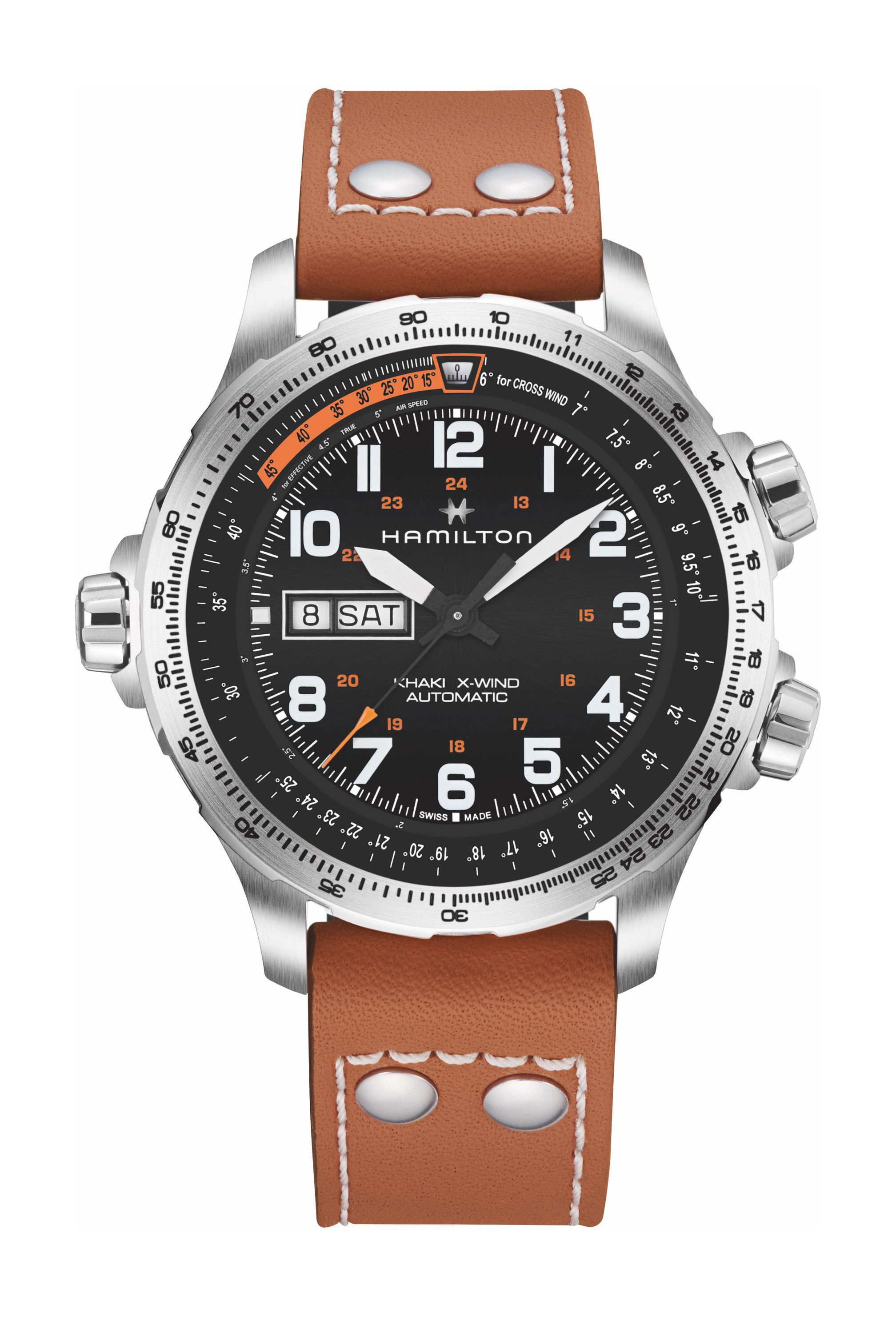Hamilton Khaki Aviation X-Wind Day Date 45mm watch