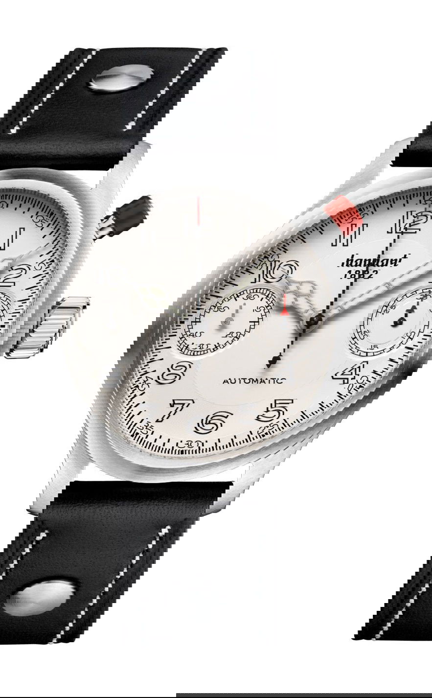 Hanhart PIONEER MonoScope Silver, Flat Bezel watch
