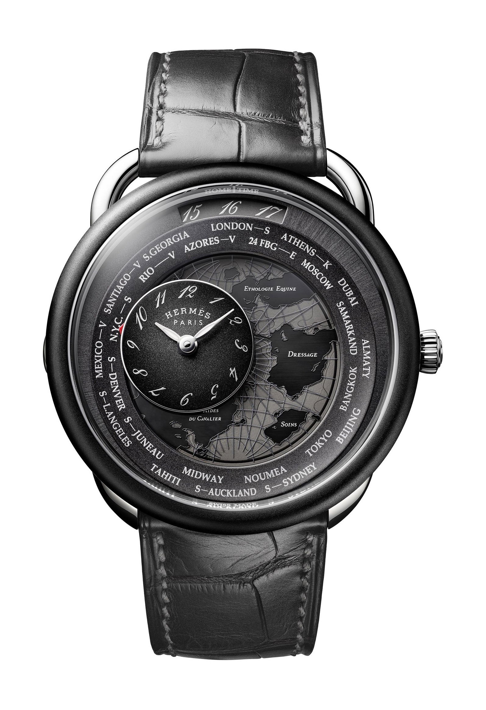 Hermès Arceau Le Temps Voyageur watch