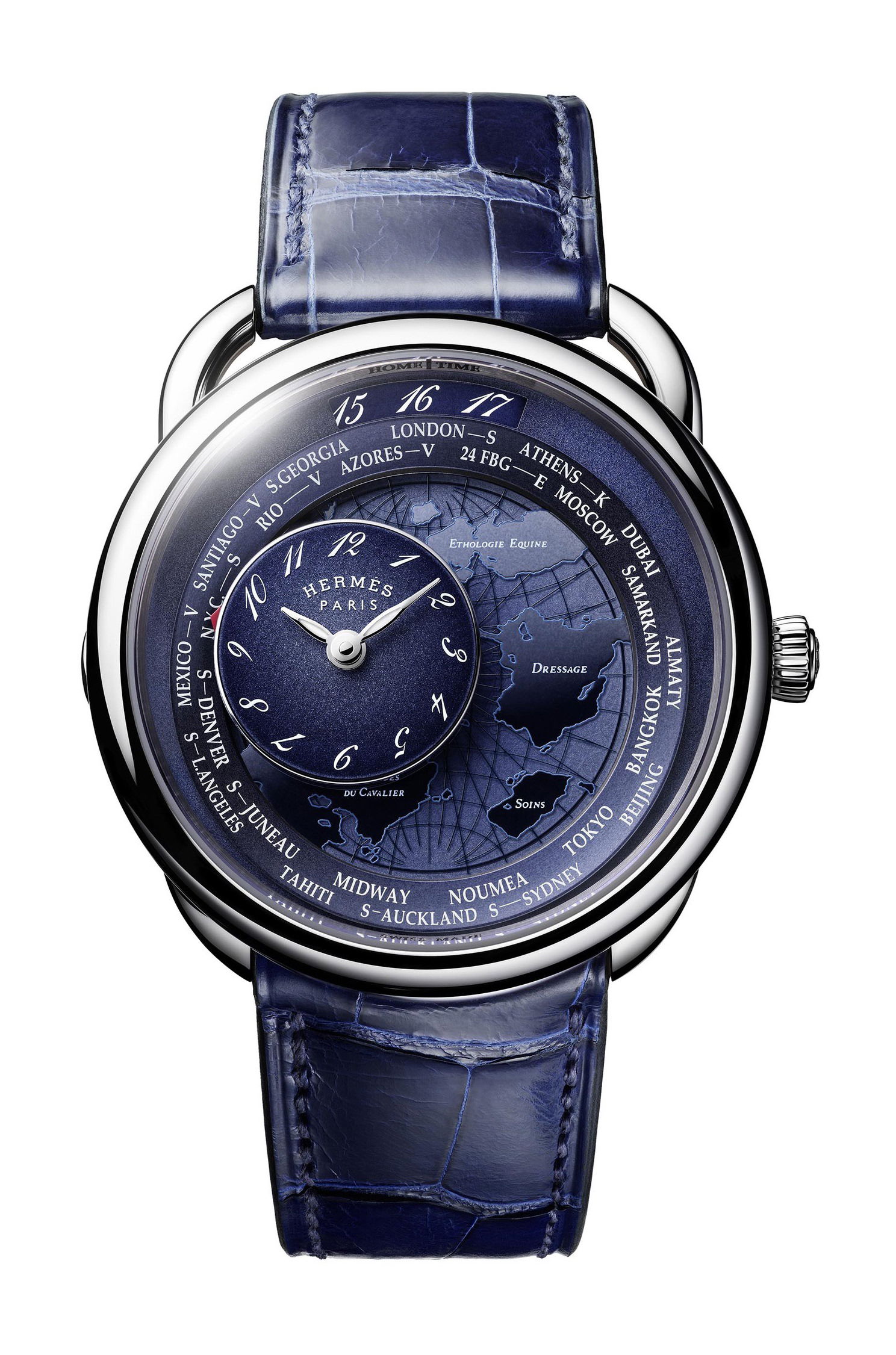 Hermès Arceau Le Temps Voyageur watch