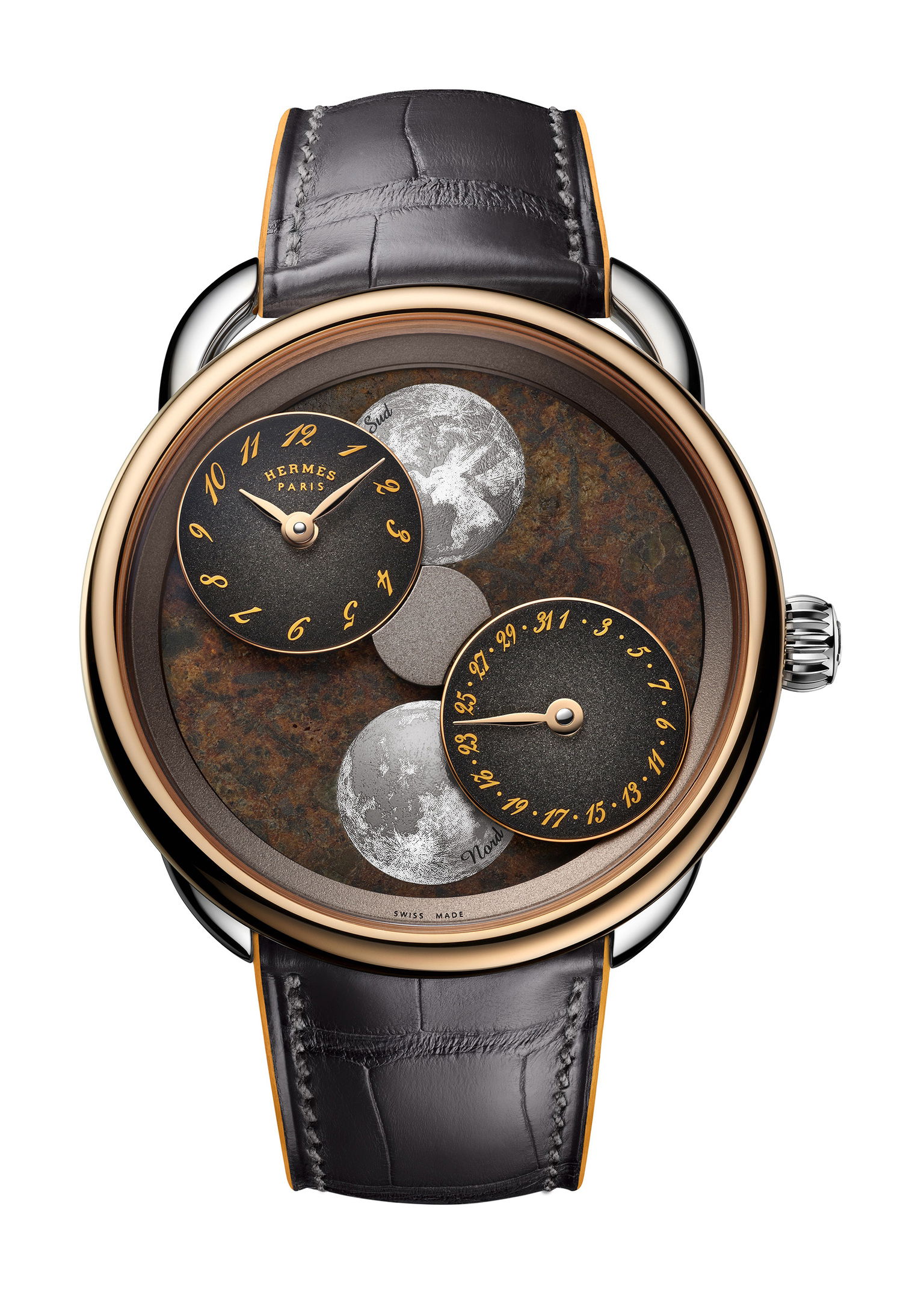 Hermès Arceau L’Heure de la Lune Erg Chech Set watch
