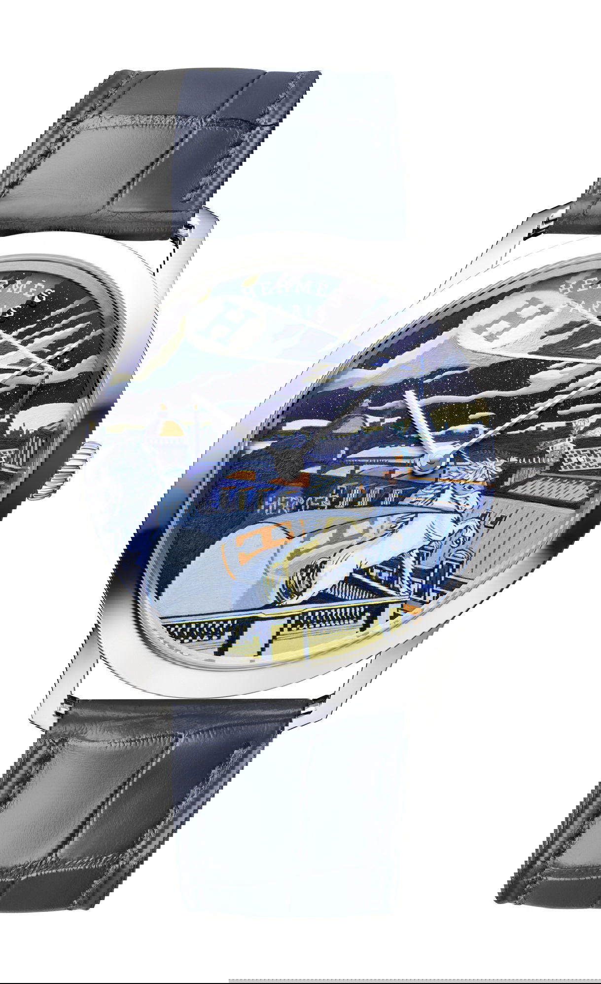 Hermès Slim d’Hermès Minuit au Faubourg watch