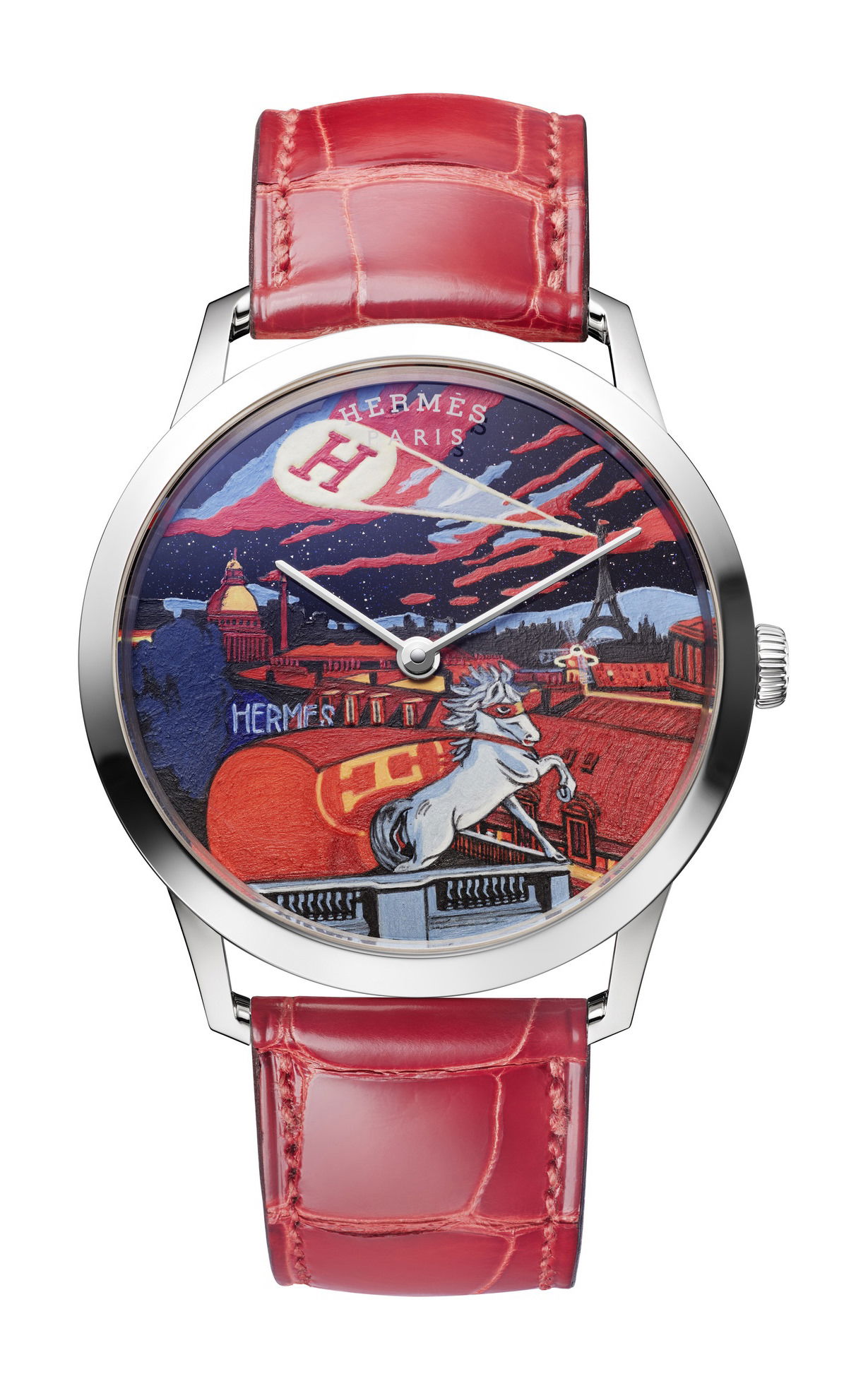 Hermès Slim d’Hermès Minuit au Faubourg watch