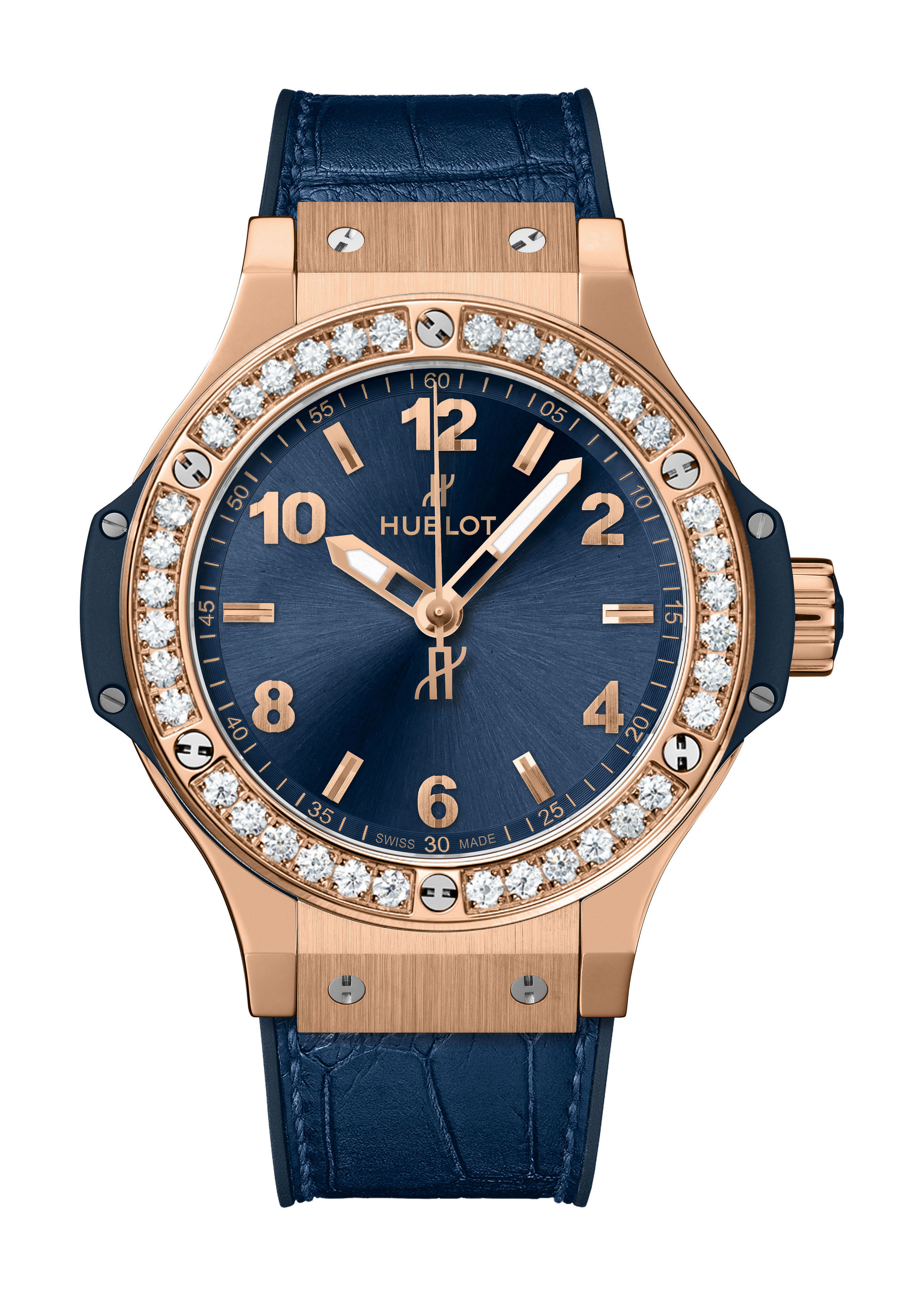 Hublot Big Bang Gold Blue Diamonds watch
